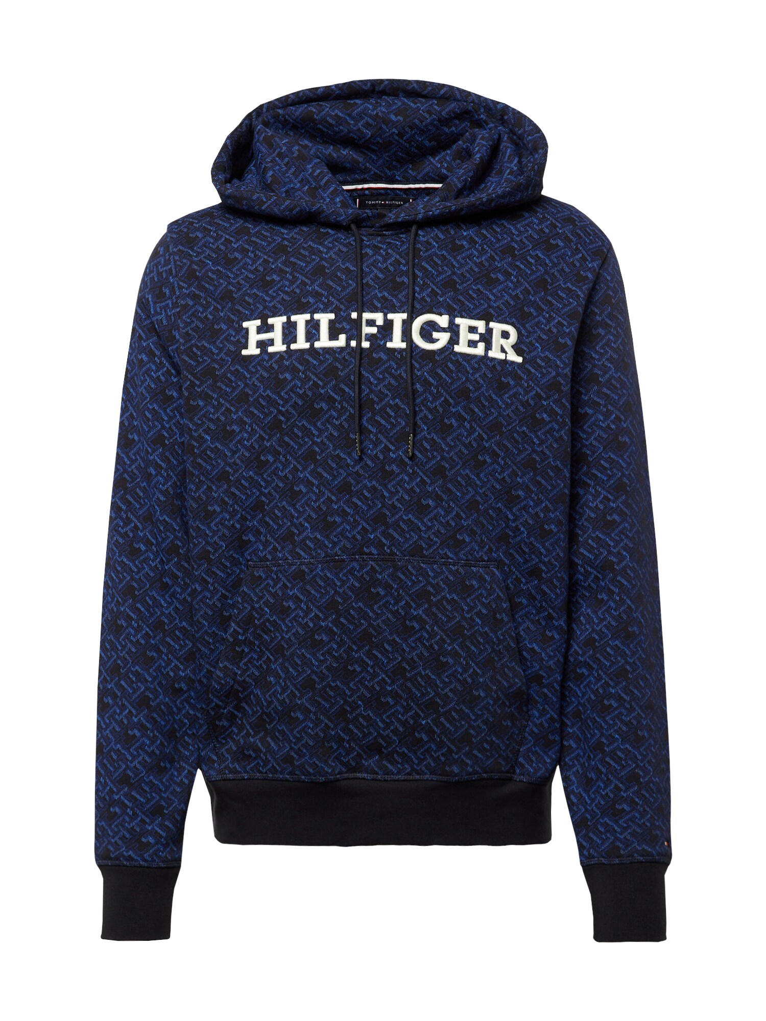TOMMY HILFIGER Mikina  modrá / čierna / biela