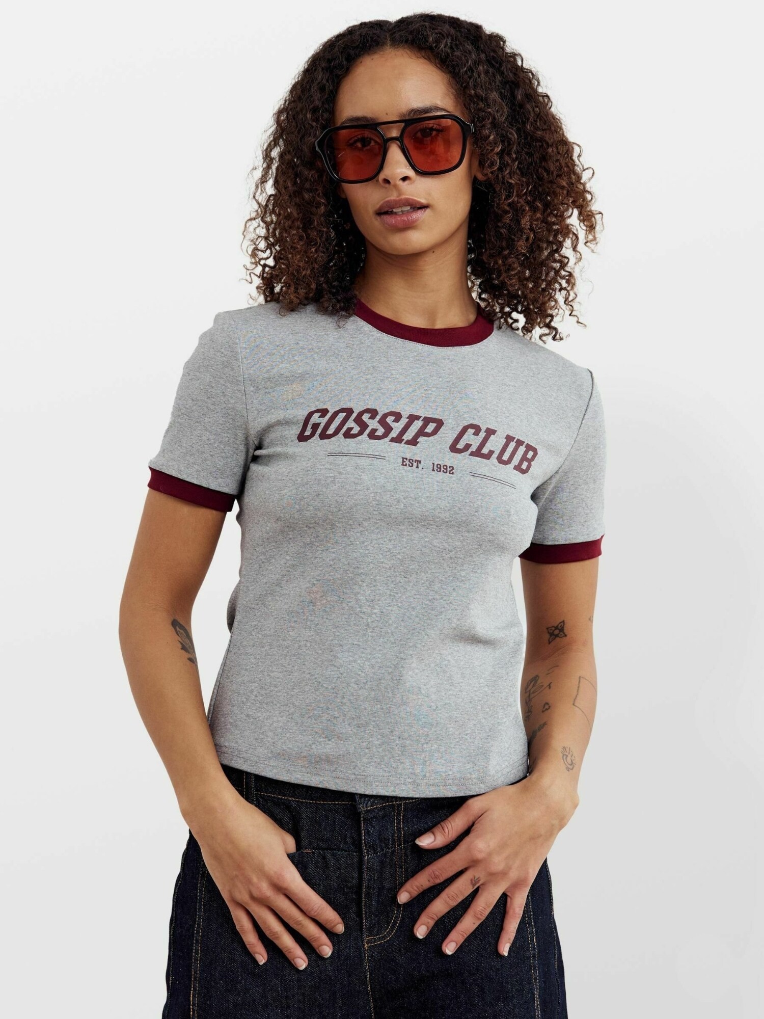 Noella Top  Gossip T-shirt  gri