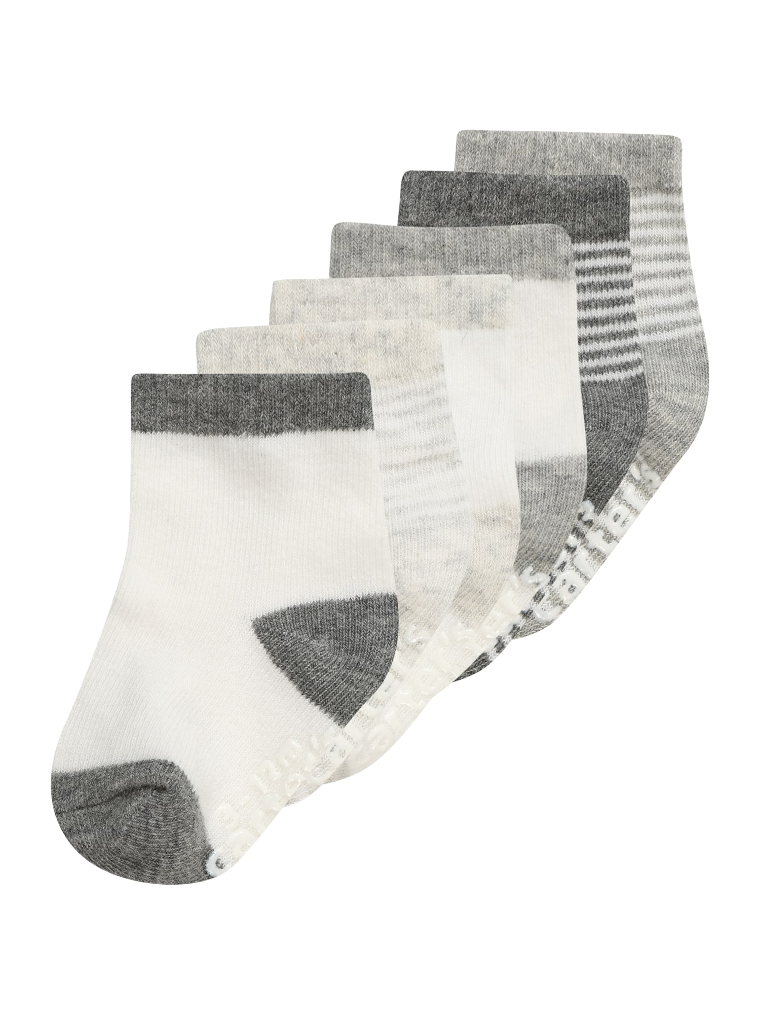 Carter's Čarape  svijetlosiva / tamo siva / siva melange / bijela