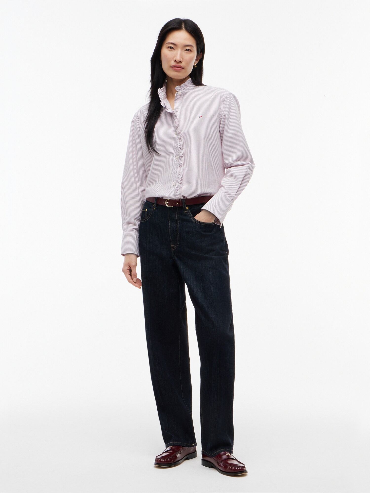 TOMMY HILFIGER Blusa  cyclam / blanco – imagen 4