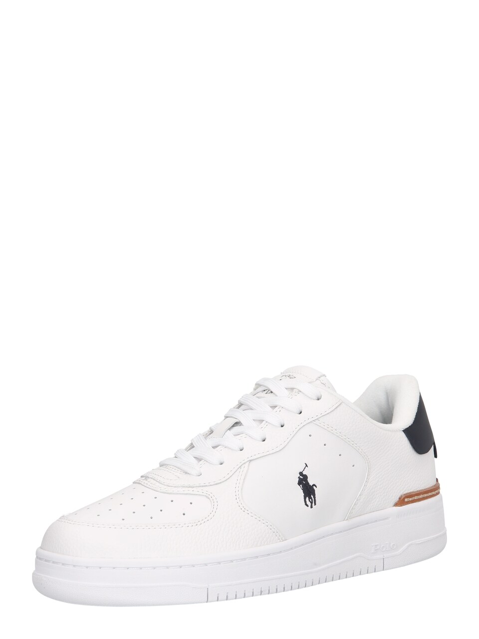 Låg sneaker 'Masters Court' camel / marinblå