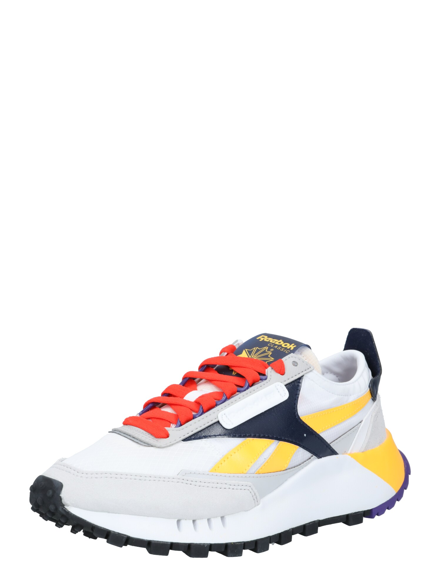 Reebok Classic Sportbačiai be auliuko 'Legacy'  šviesiai pilka / geltona / tamsiai mėlyna / balta / melionų spalva