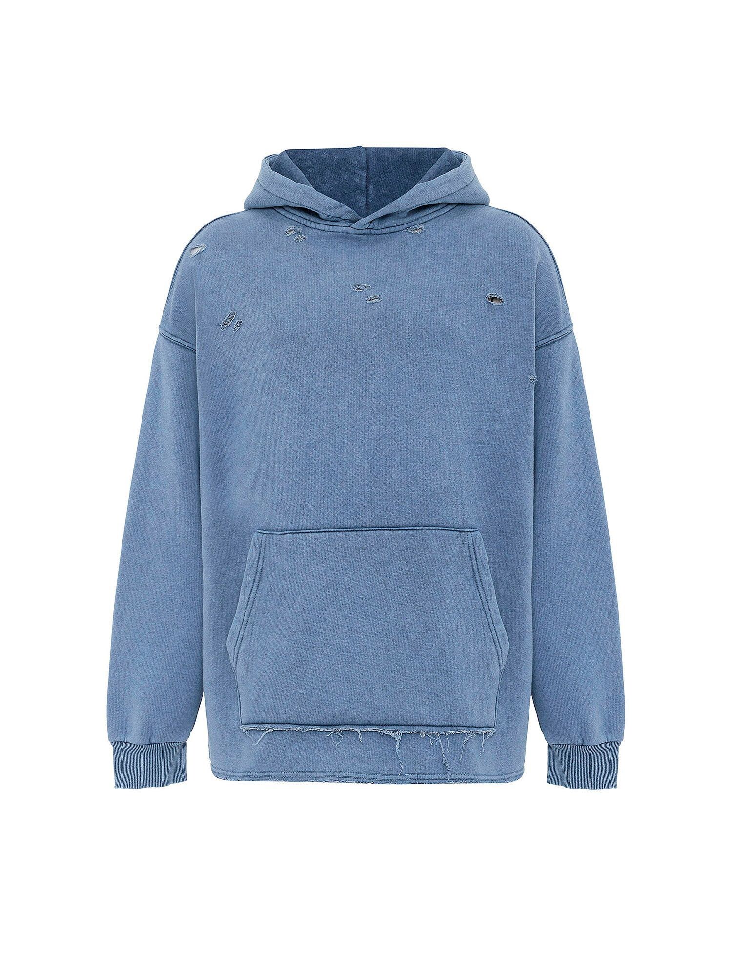 Dandalo Bluză de molton  albastru amestec