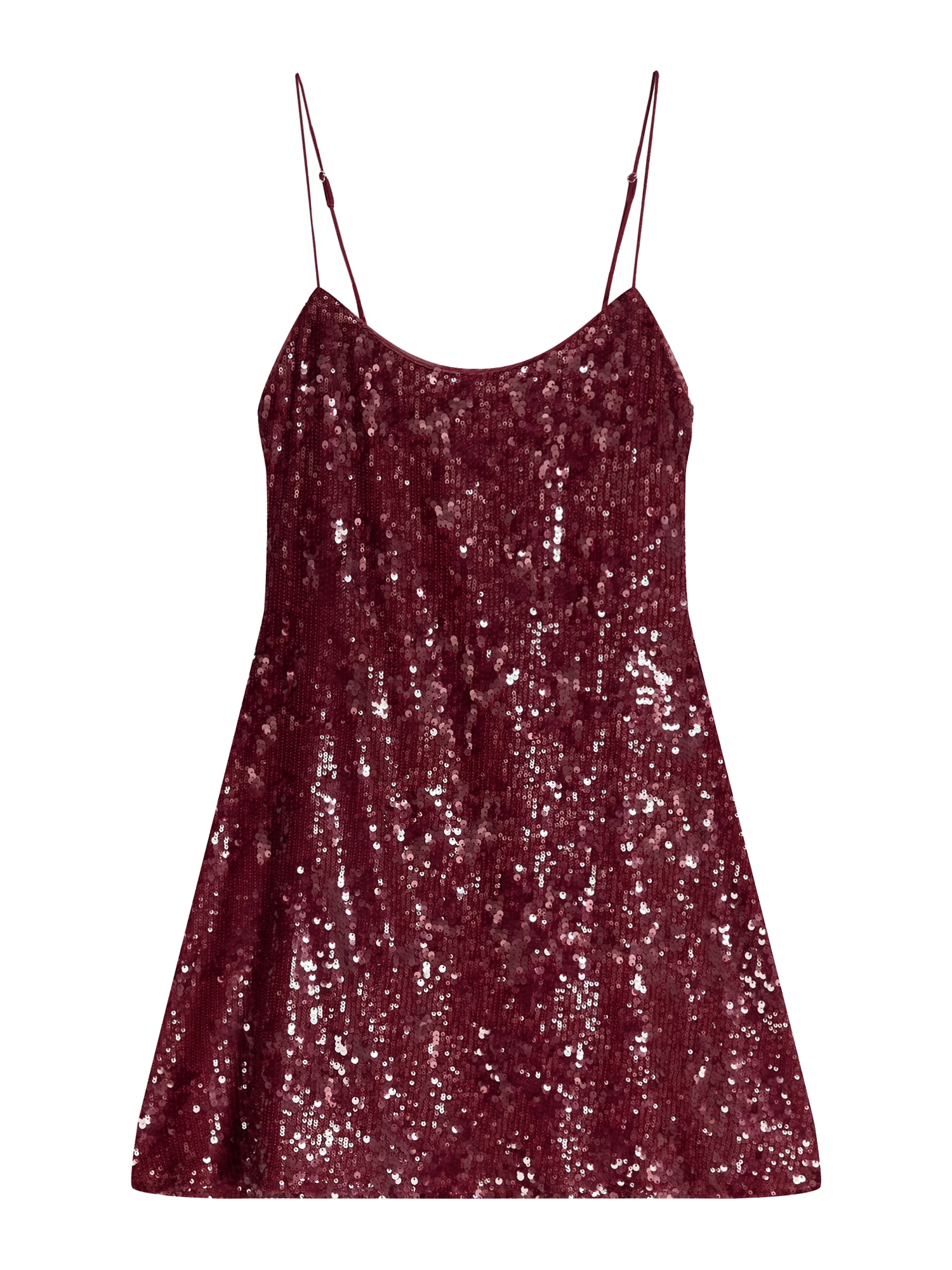 Bershka Rochie de cocktail  roșu vin