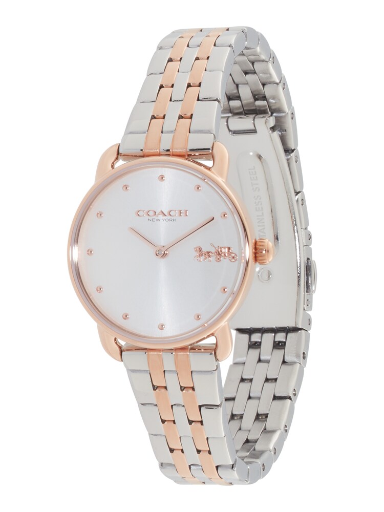 COACH Uhr 'Elliot' Damen Größe One Size rosegold / silber / weiß