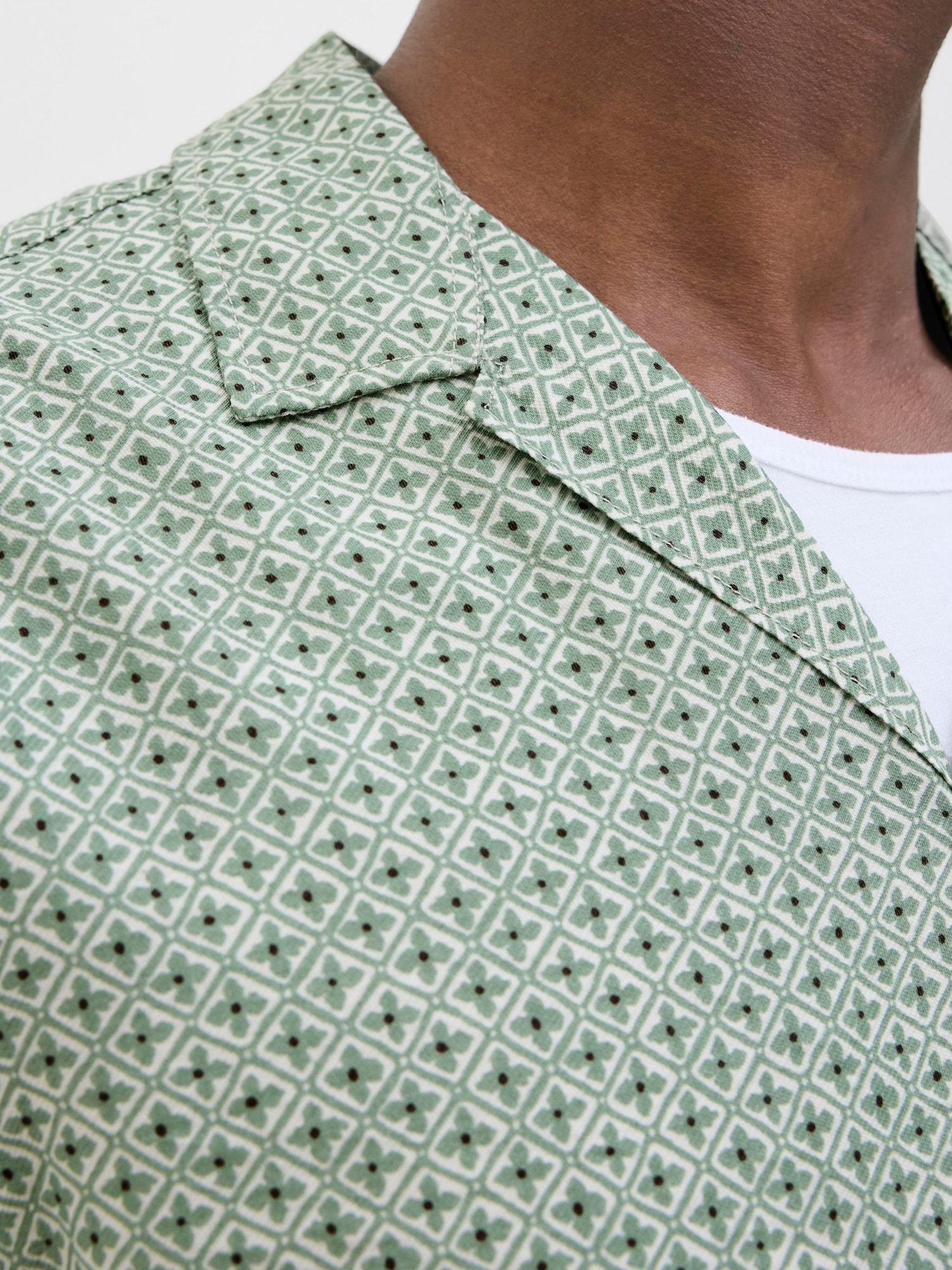 JACK & JONES Košeľa 'JPRBLULincoln' pastelovo zelená / čierna / biela (obrázok 5)