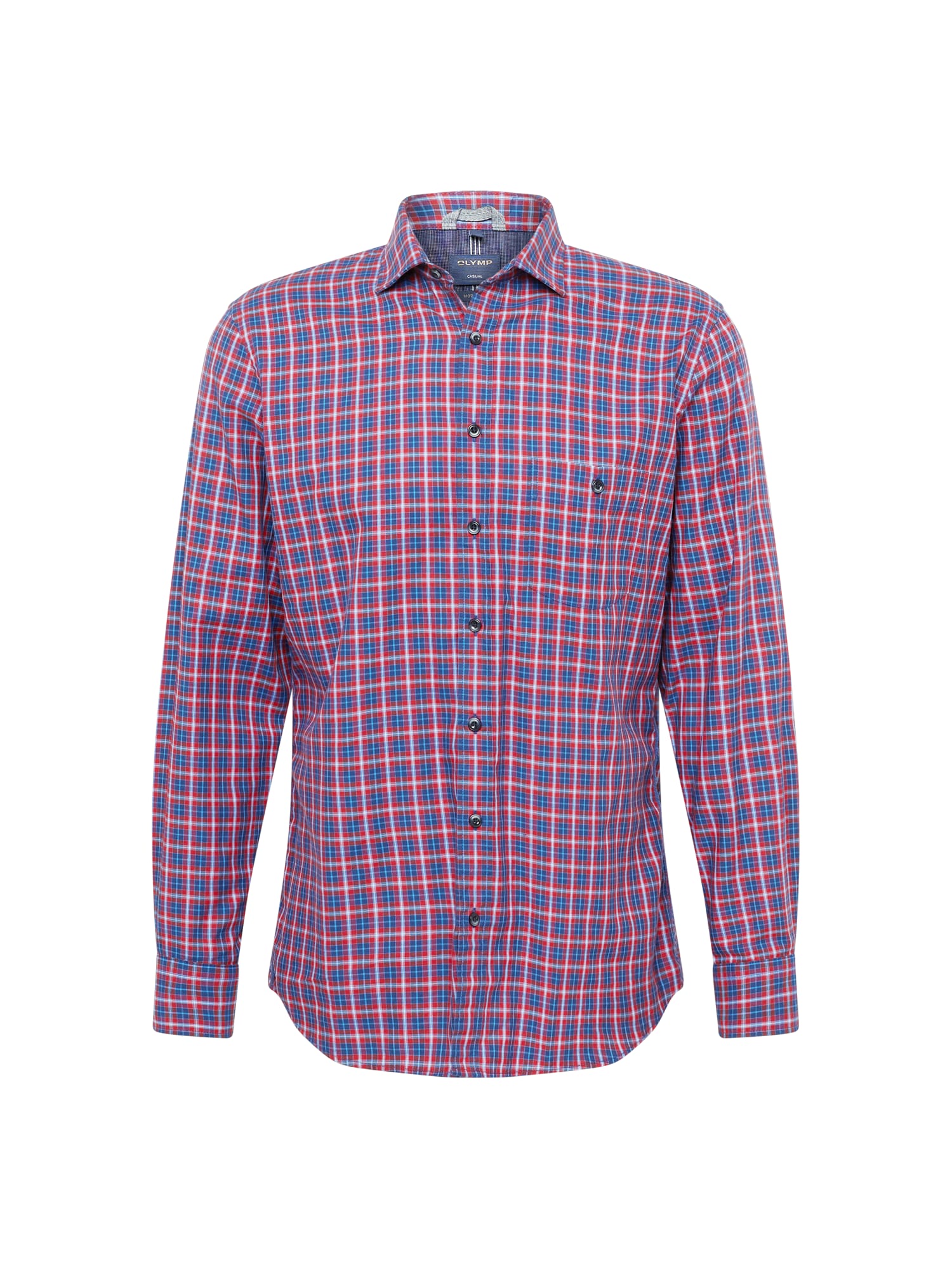 OLYMP Camisa  azul escuro / vermelho