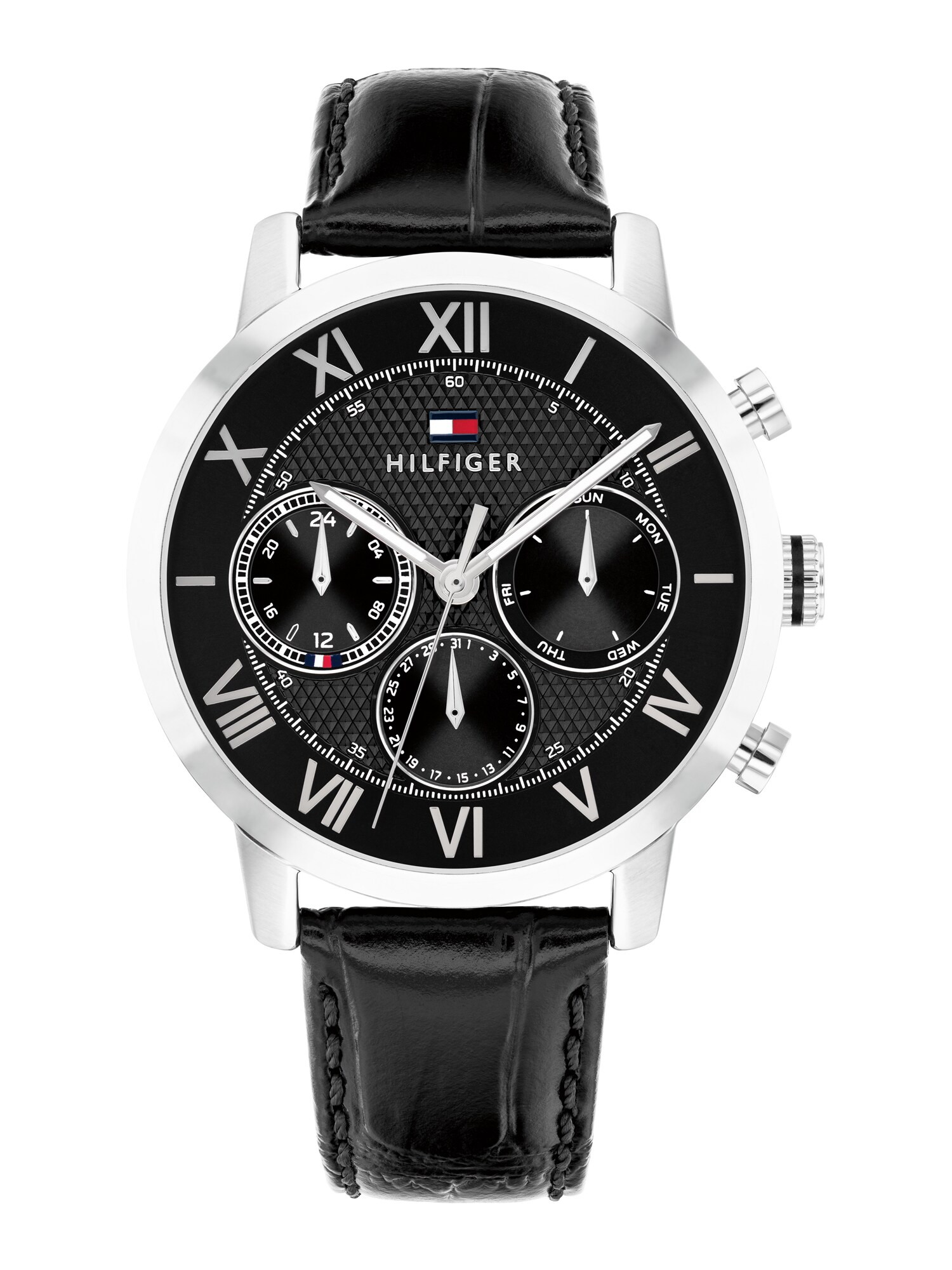 TOMMY HILFIGER Ceas analogic TH-OXFORD  negru / argintiu