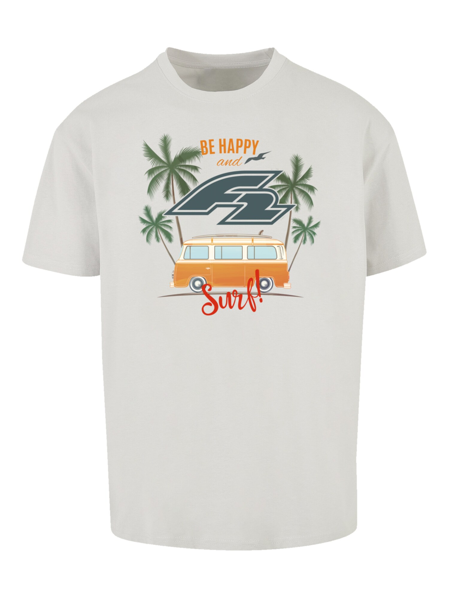 Thumbnail - F2 T-Shirt Be Happy And Surf Bulli Sommer