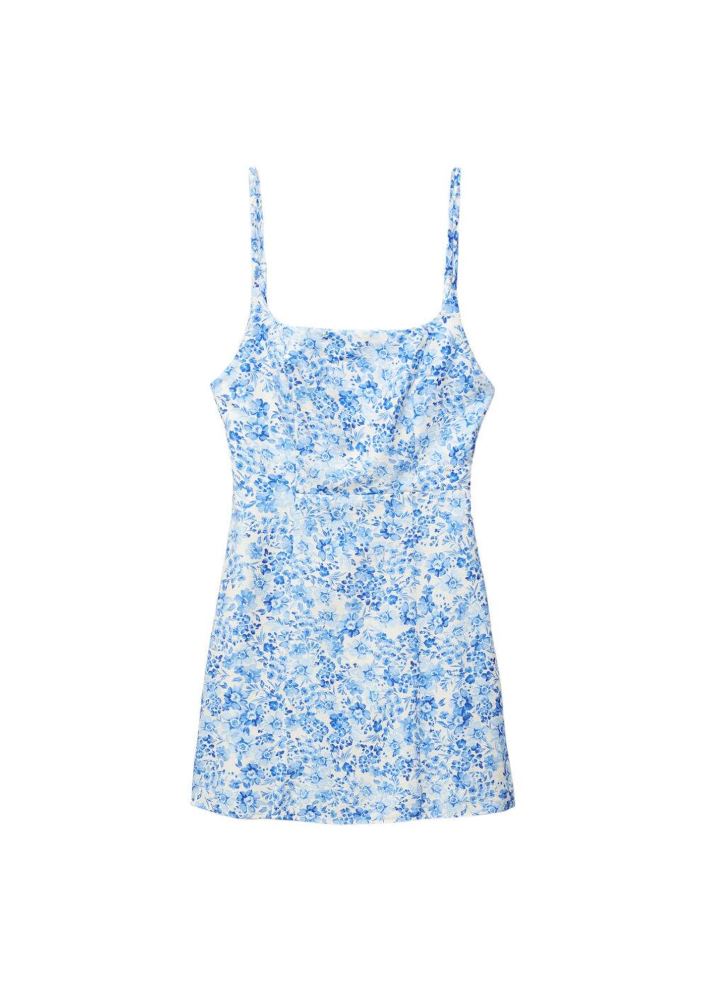 MANGO Plážové šaty 'Concha'  modrá / biela