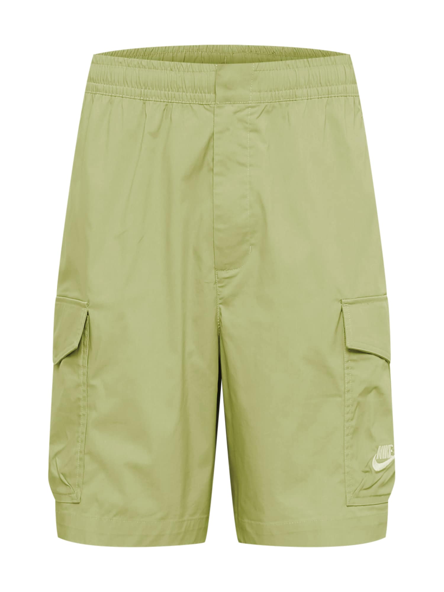 Nike Sportswear Pantaloni cu buzunare  verde măr / alb natural