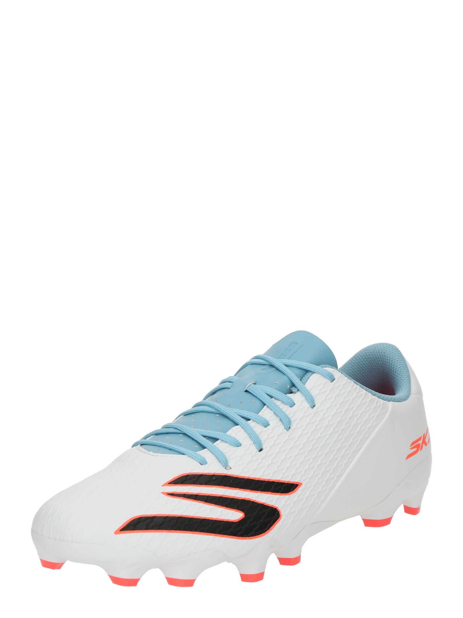 SKECHERS Kopačky svetlomodrá / oranžová / čierna / biela