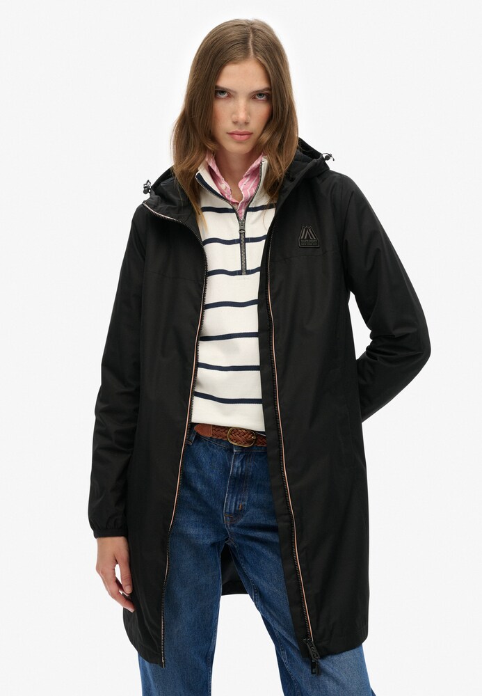 Superdry Übergangsmantel Damen Größe S schwarz