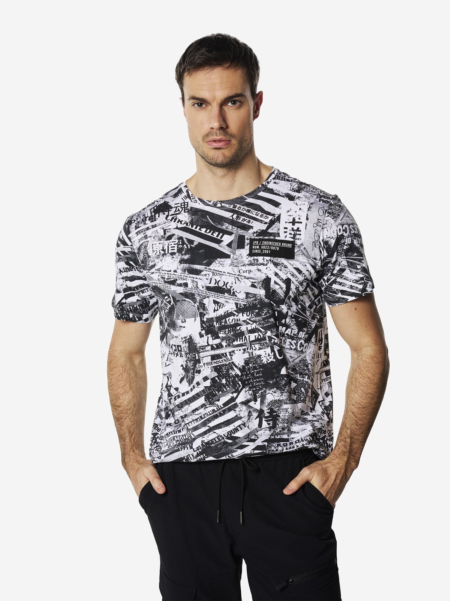 Durabil pentru bărbați tricou KOROSHI – design rezistent
