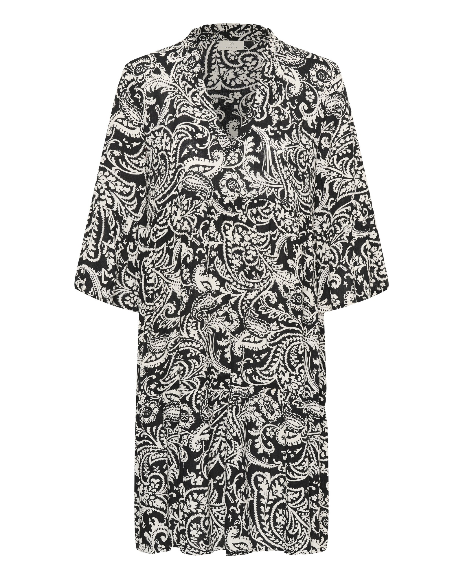Kaffe Vestido 'KAEllen'  ecru / negro