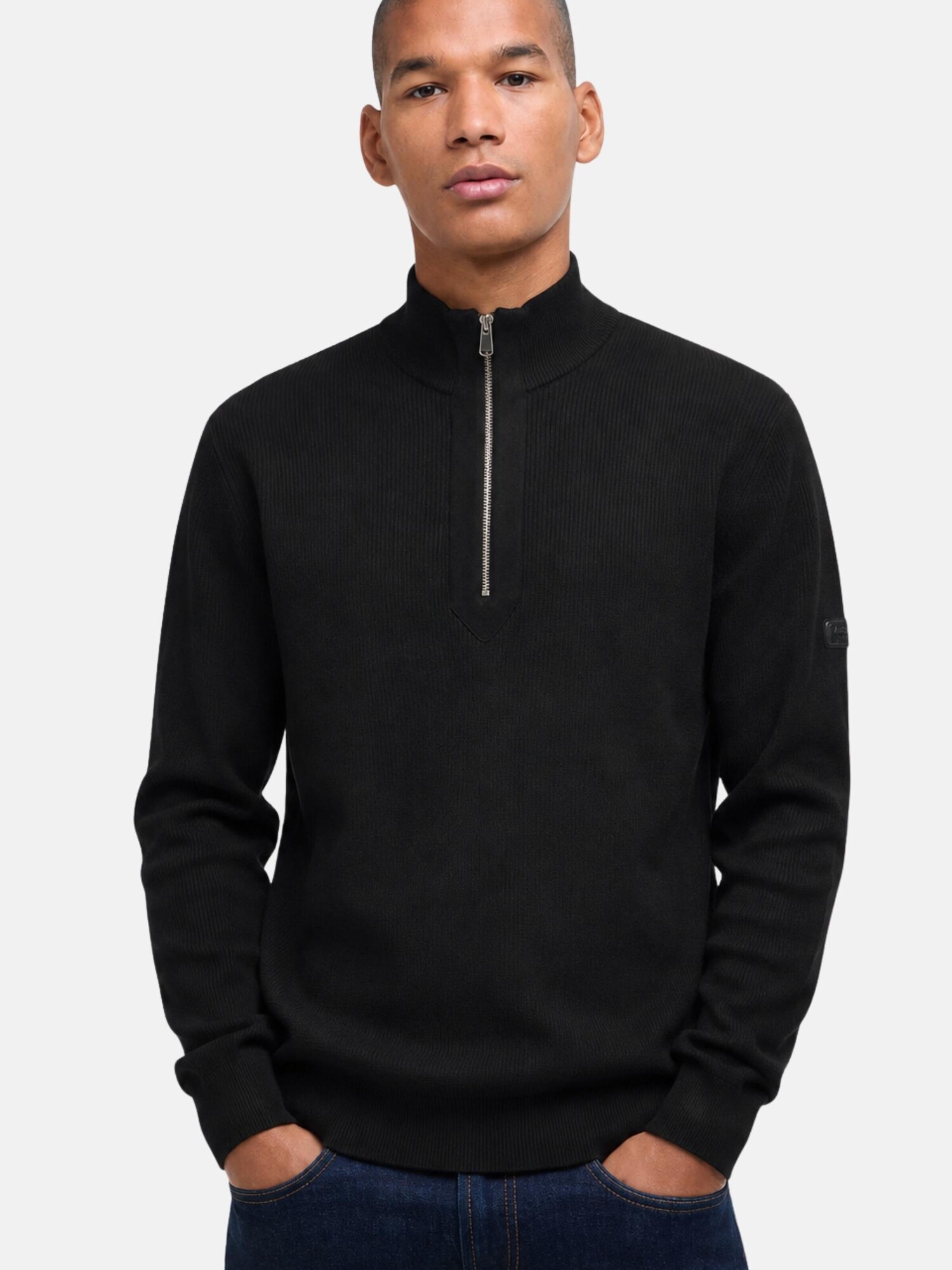 Barbour International Jersey negro – imagen 3