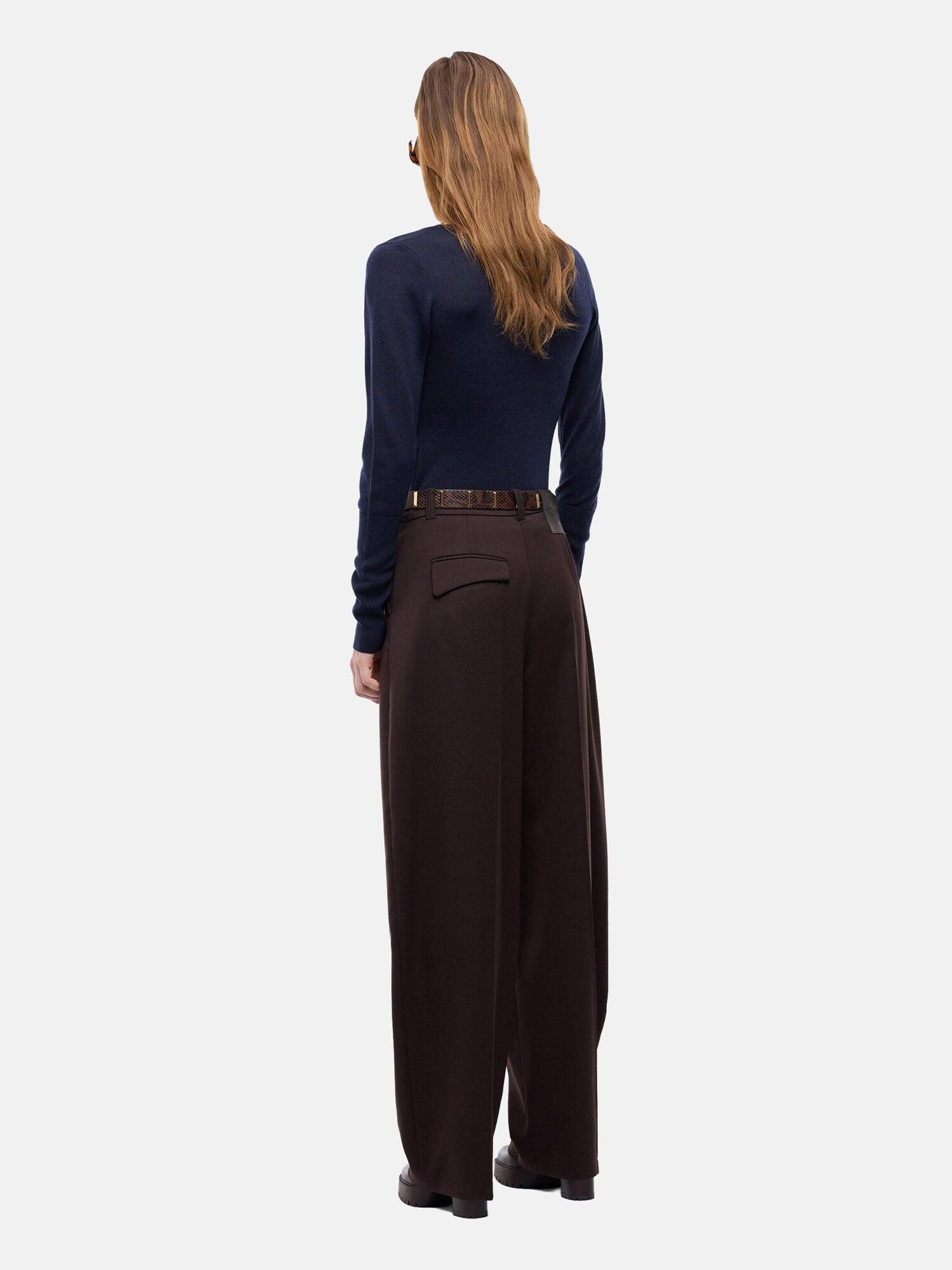 PINKO Pantalón 'PINKO BALBINO PANTALONE DIAGONALE PANTALONE'  marrón – imagen 4