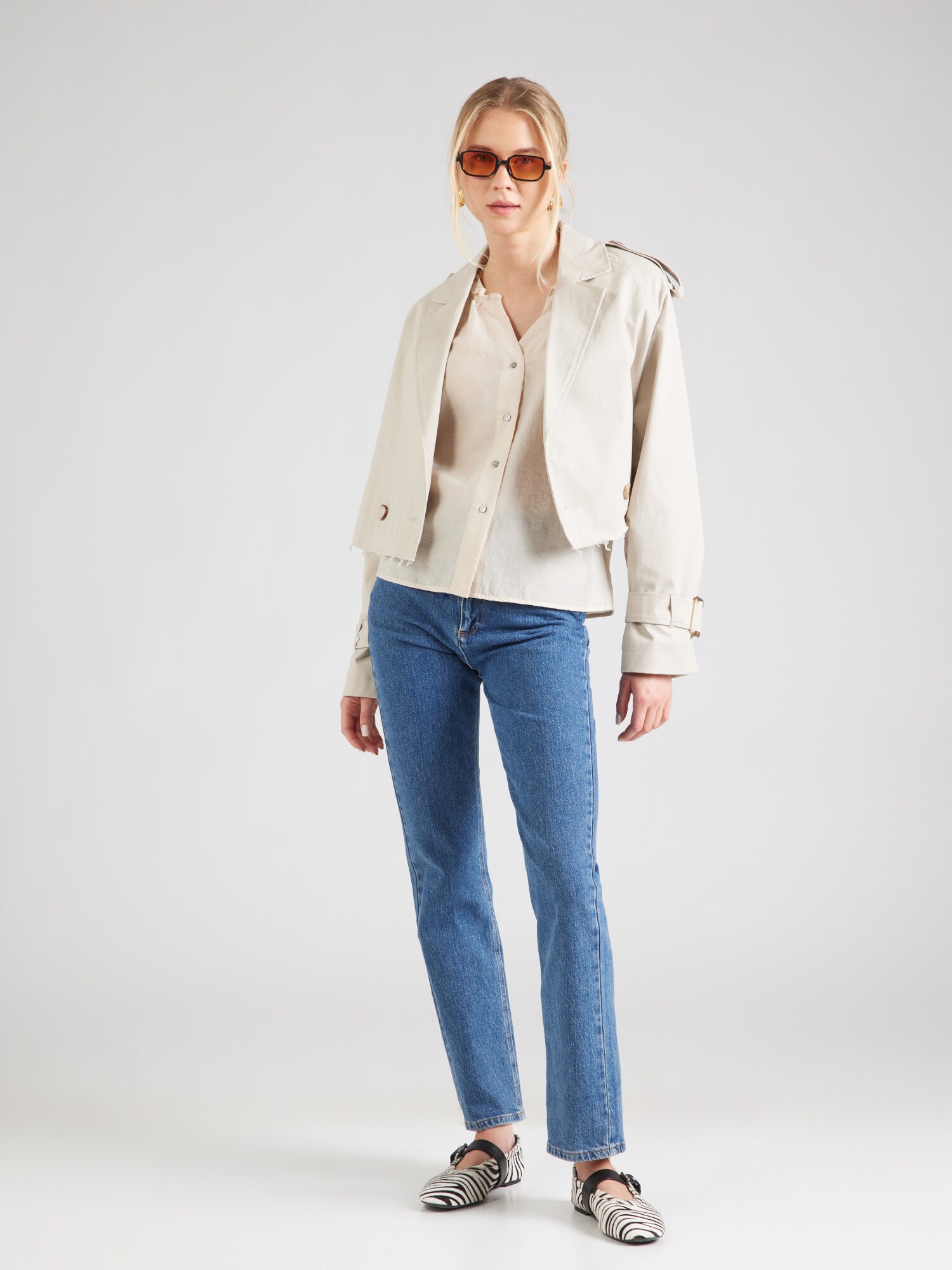 VERO MODA Blúzka kamenná (obrázok 4)