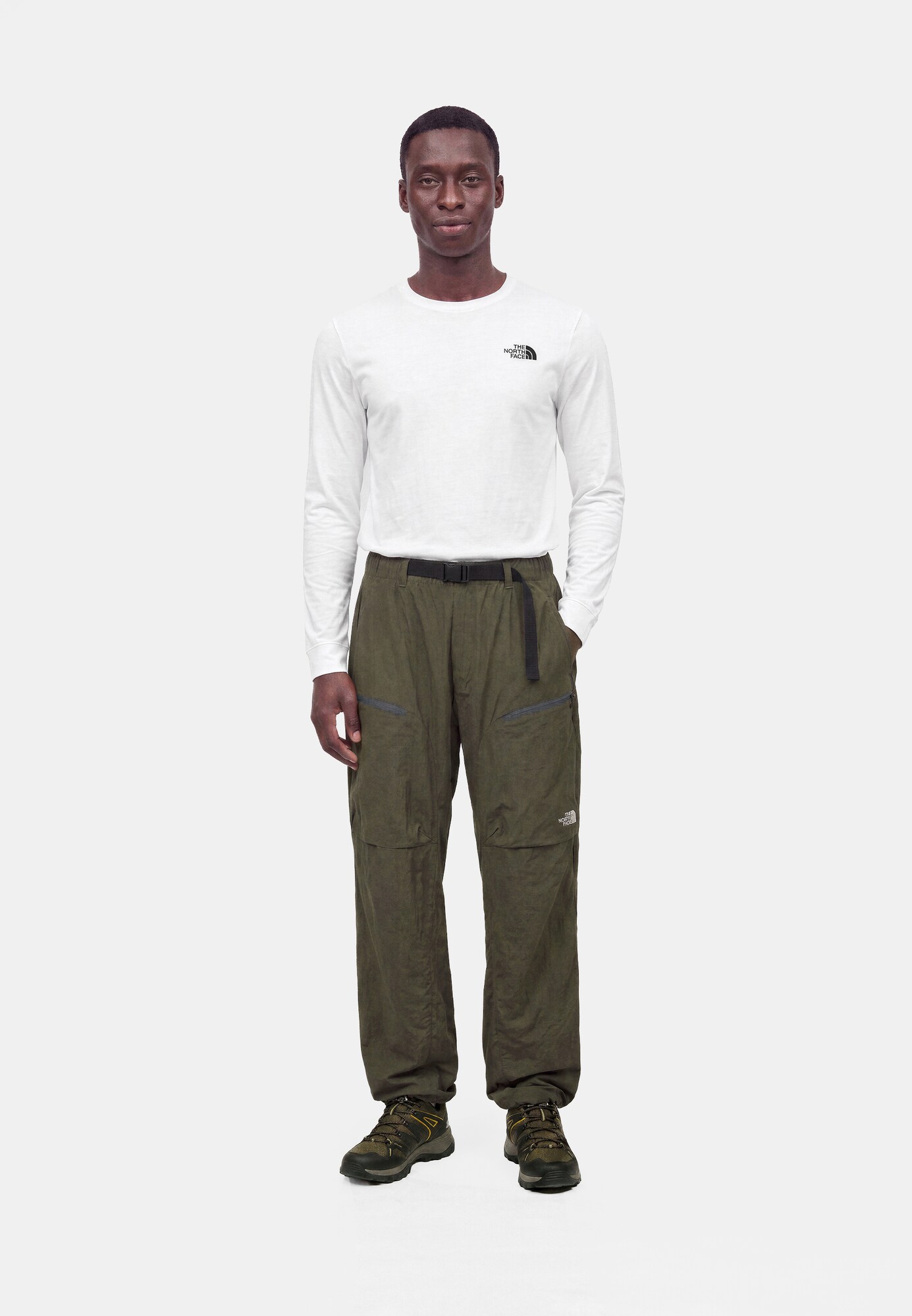 THE NORTH FACE Pantalón 'NSE'  oliva / blanco – imagen 4