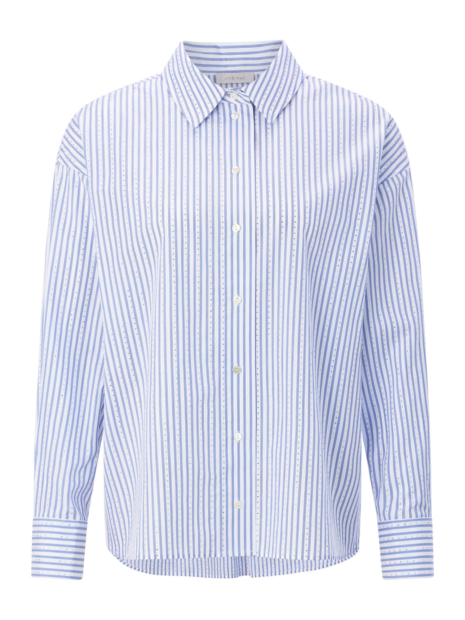 Rich & Royal Bluză  safir / alb