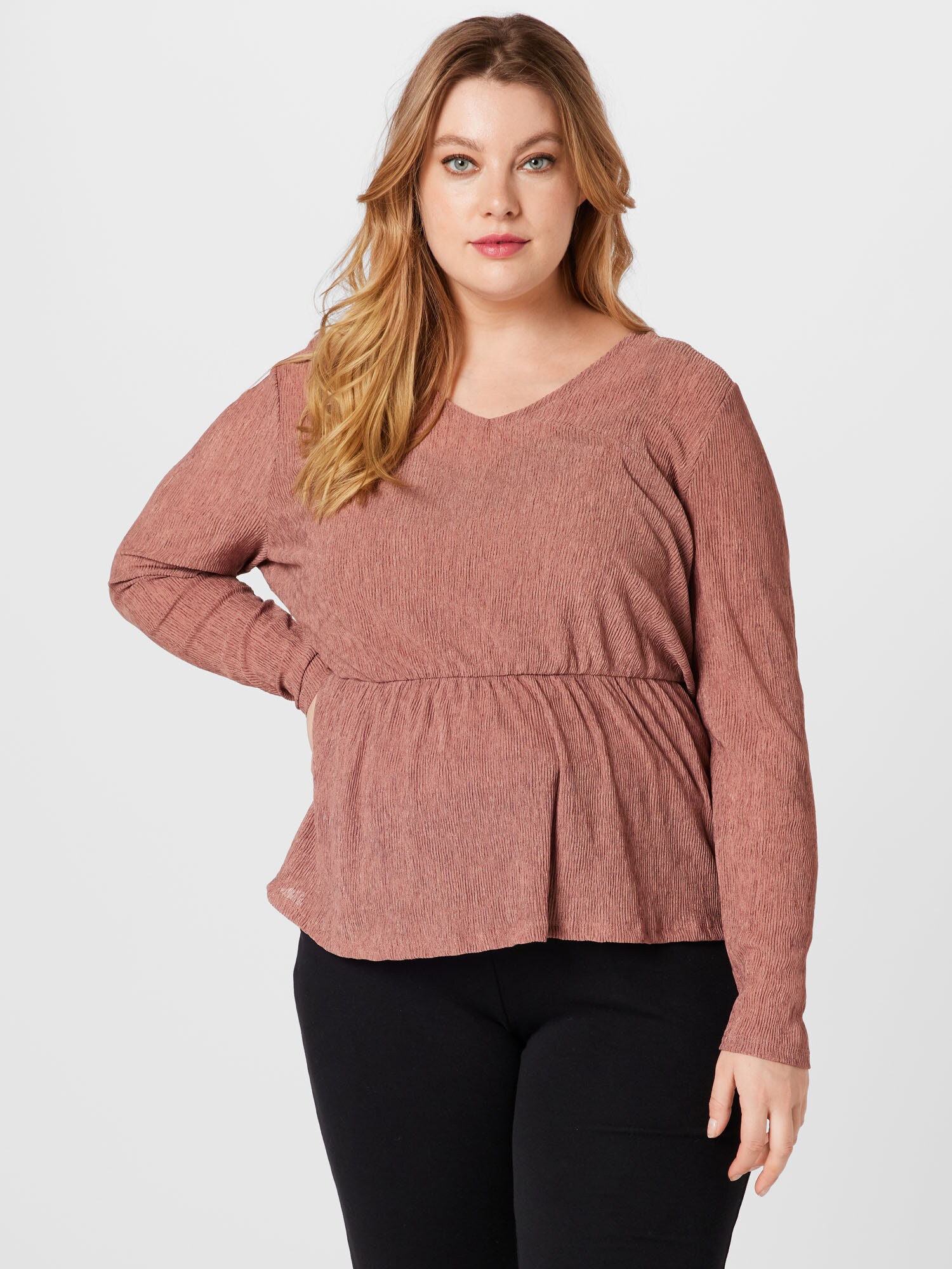 ABOUT YOU Curvy Póló 'Hilka'  sötétvörös termék 2. képe