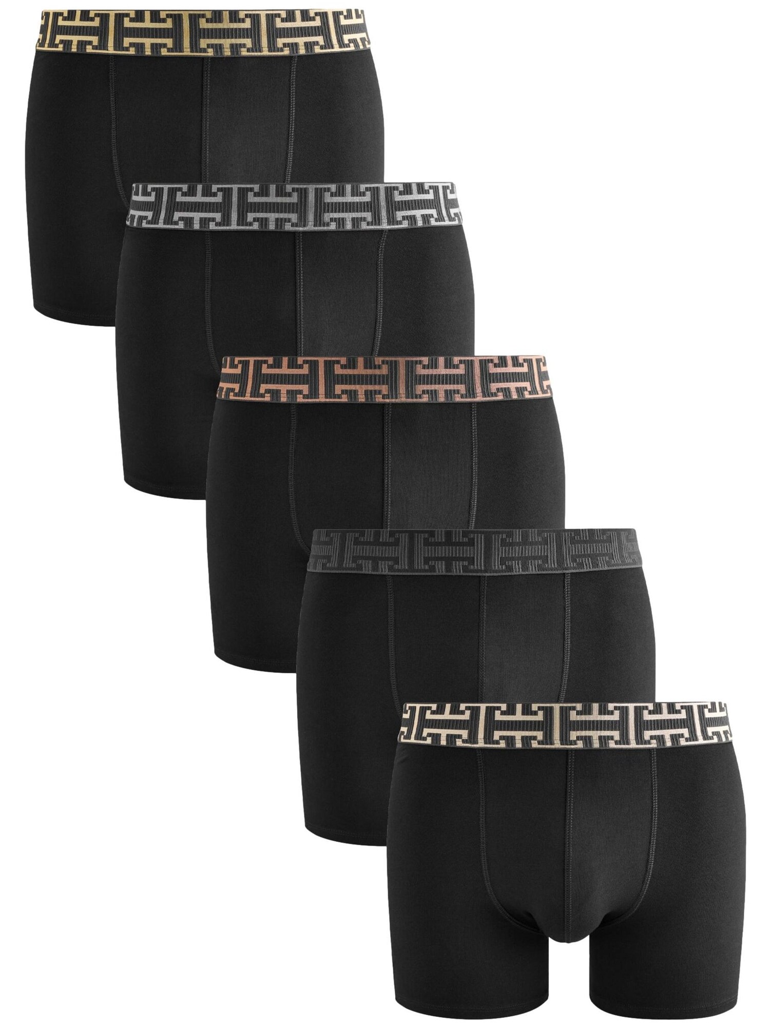 Next Boxeri  bej deschis / gri / portocaliu mandarină / negru