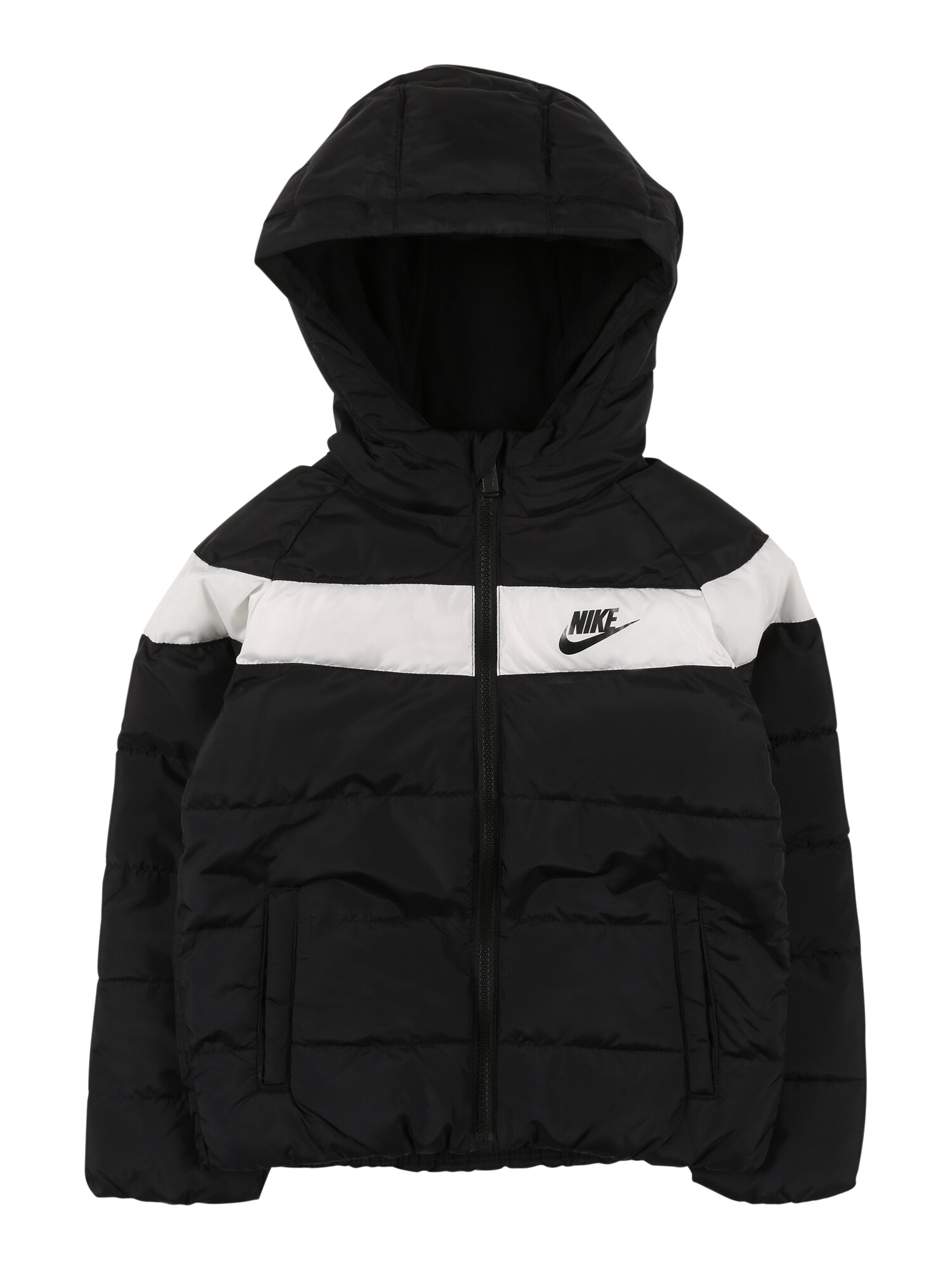 Nike Sportswear Geacă de iarnă  negru / alb