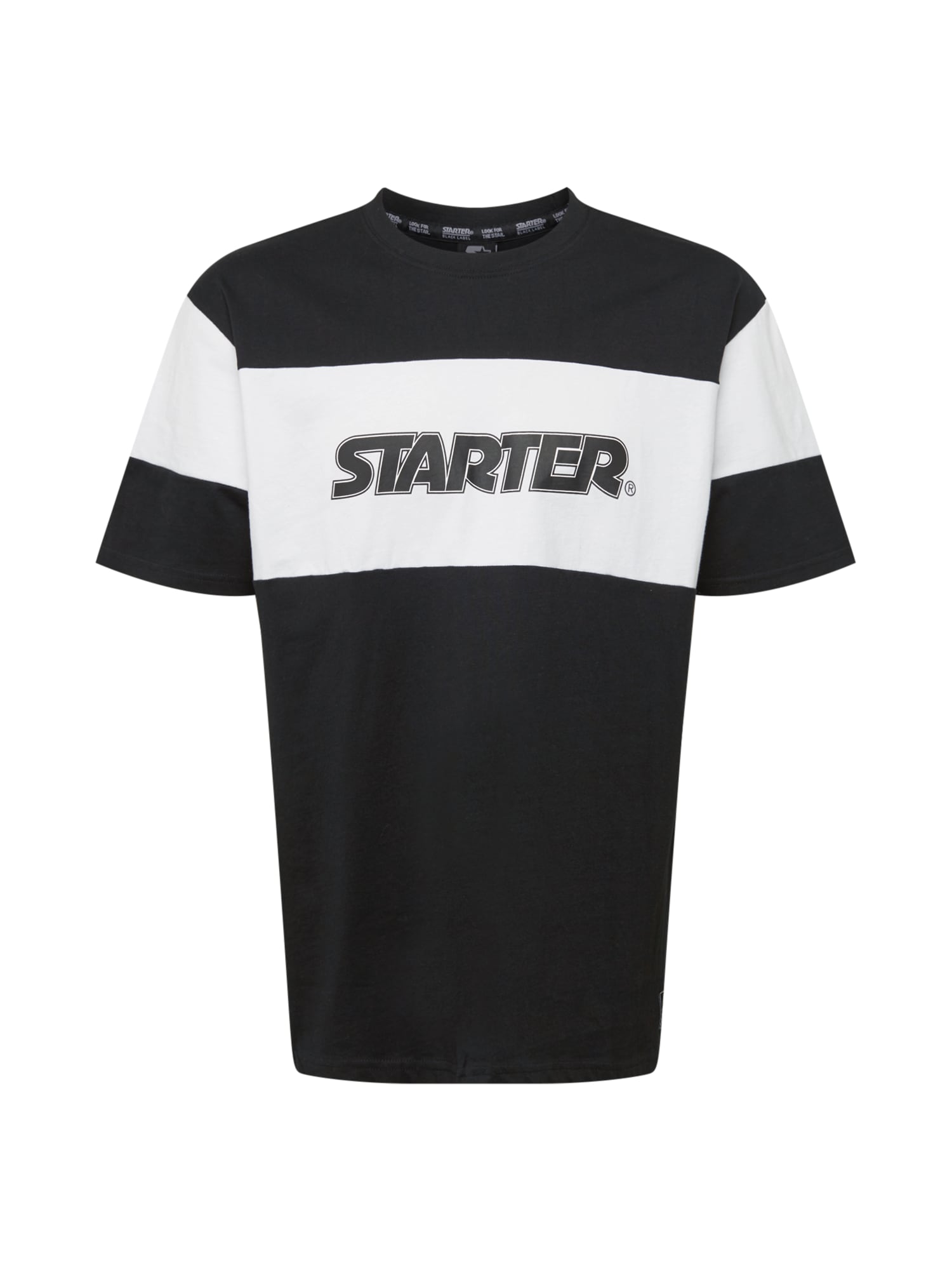 Starter Black Label Marškinėliai juoda / balta