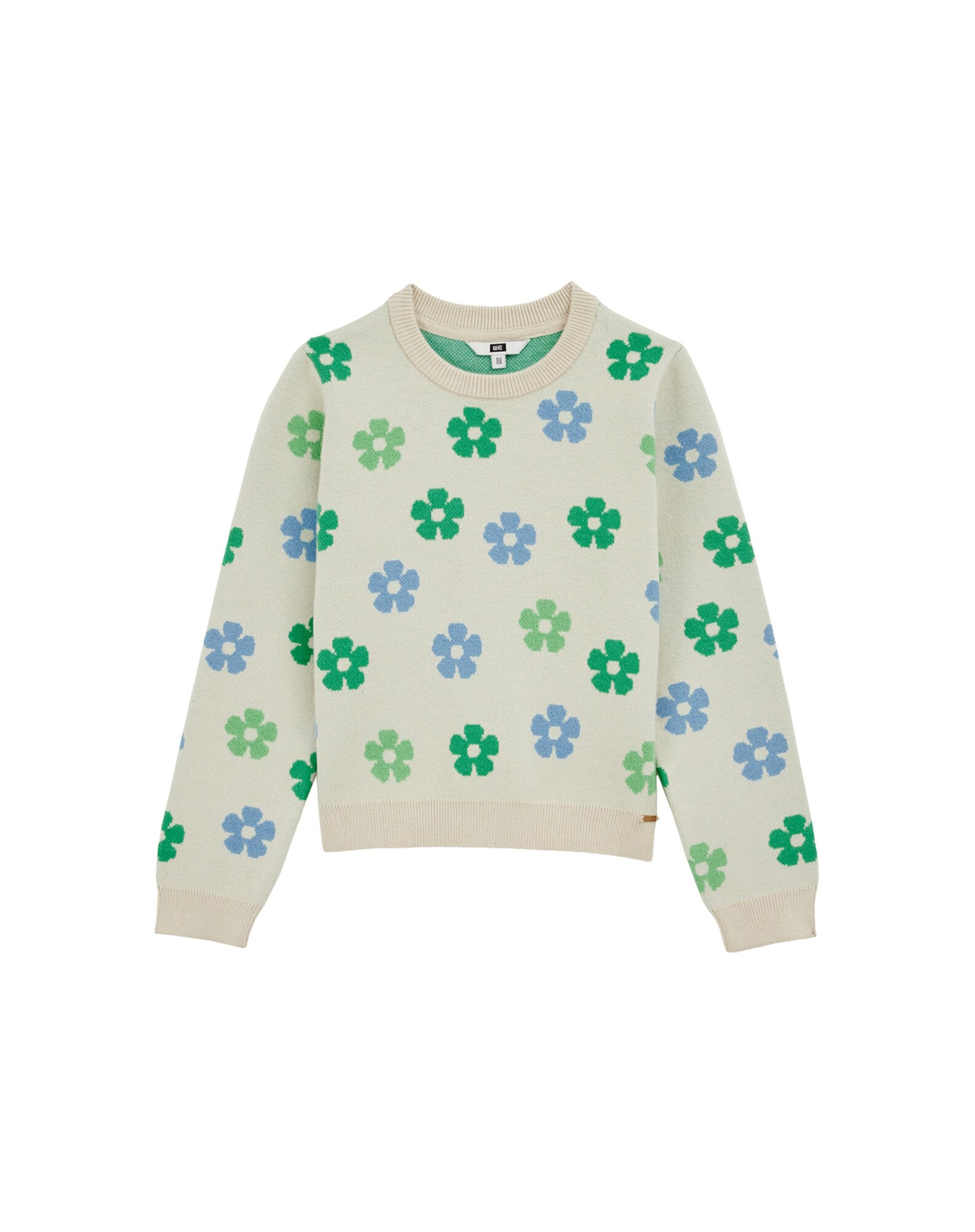 WE Fashion Pulóver  égkék / zöld / menta akciós termékkép 1