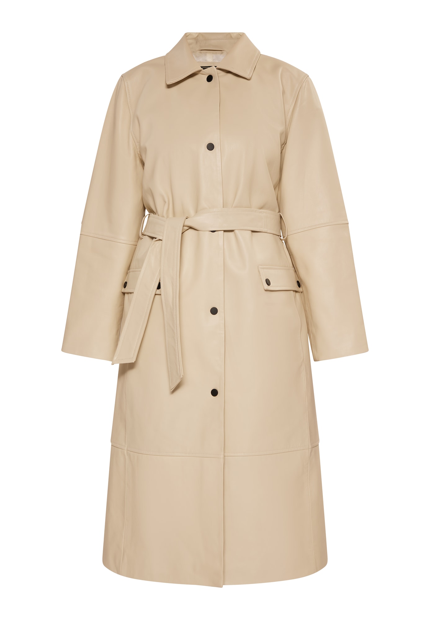 faina Palton de primăvară-toamnă  alb lână