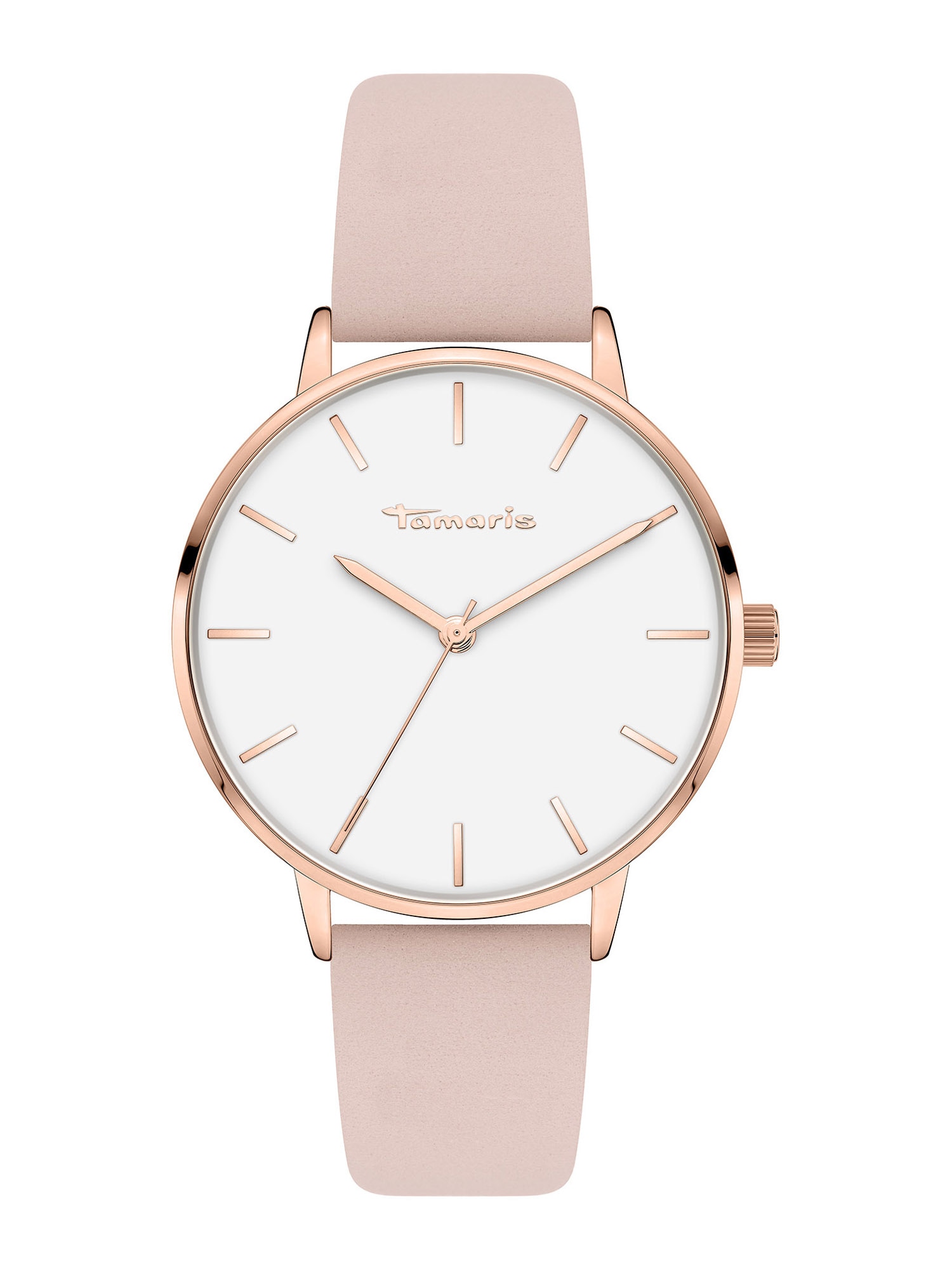 TAMARIS Analoginis (įprasto dizaino) laikrodis rožinio aukso spalva / ryškiai rožinė spalva