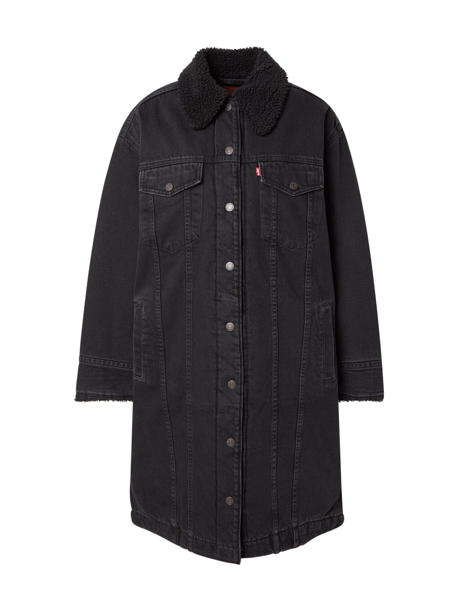 LEVIS ® Palton de primăvară-toamnă  negru