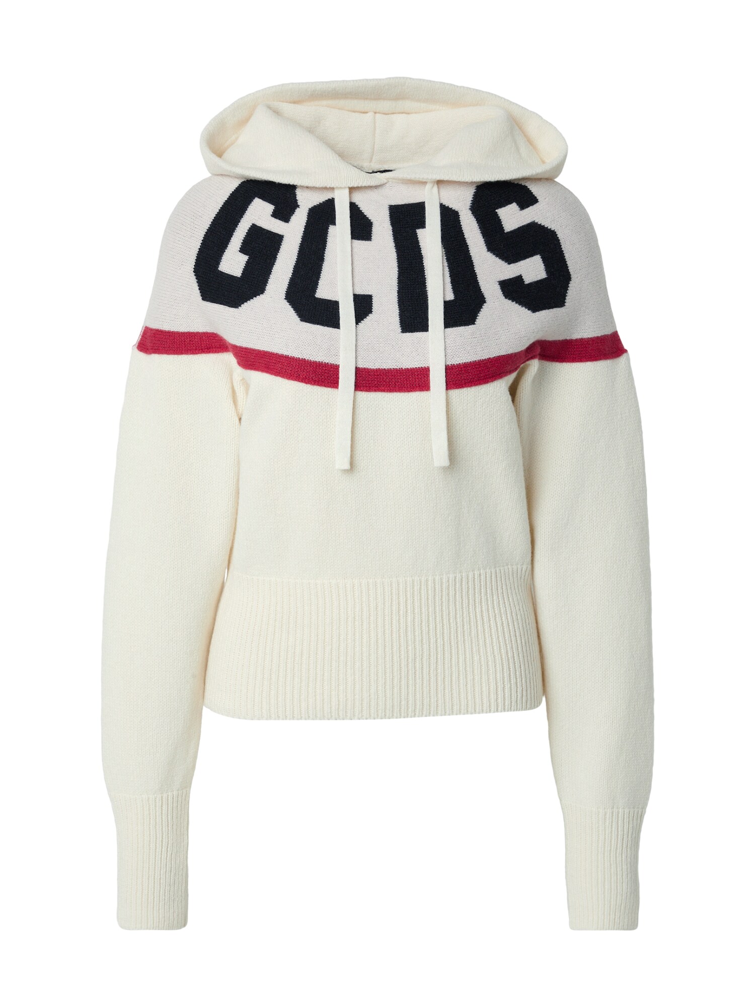 GCDS Pulóver  rikító piros / fekete / fehér akciós termékkép 1