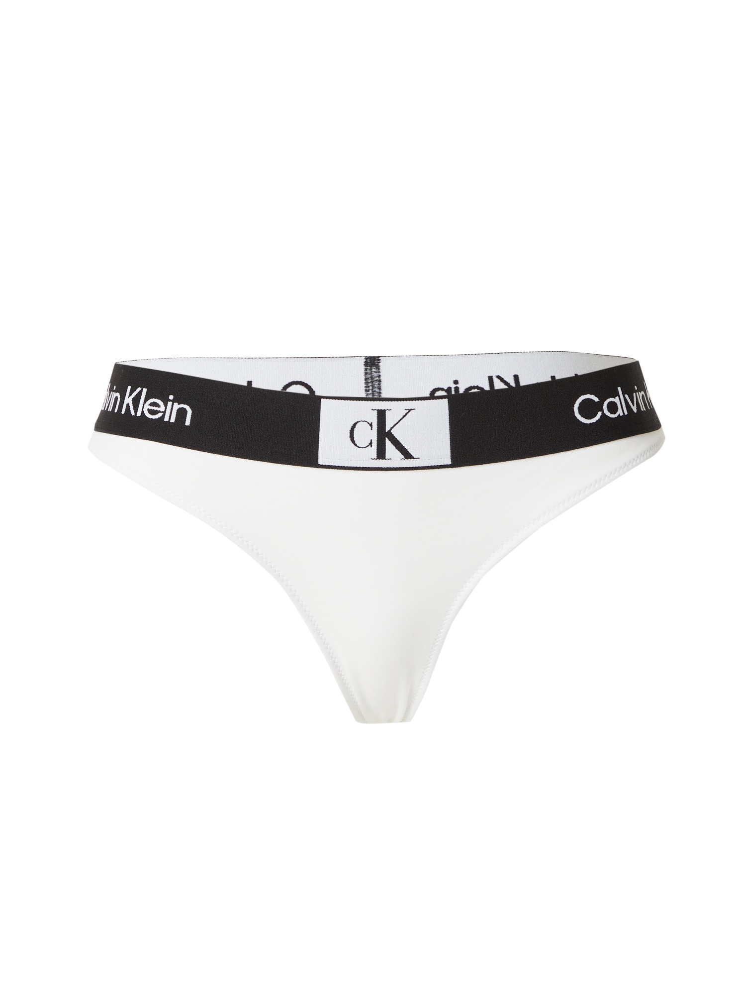 Calvin Klein Swimwear Долнище на бански тип бикини  черно / бяло