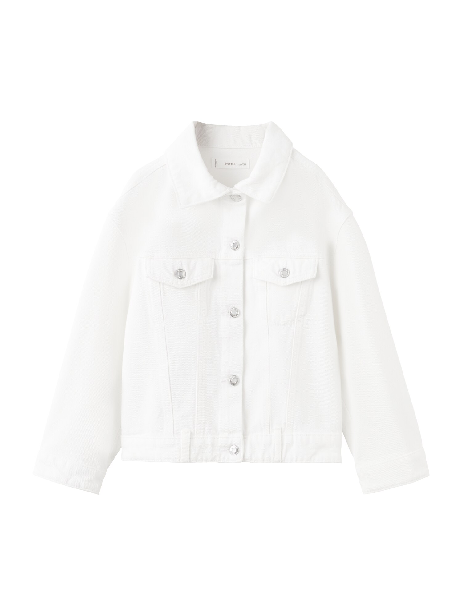 MANGO KIDS Geacă de primăvară-toamnă 'Alice'  alb denim