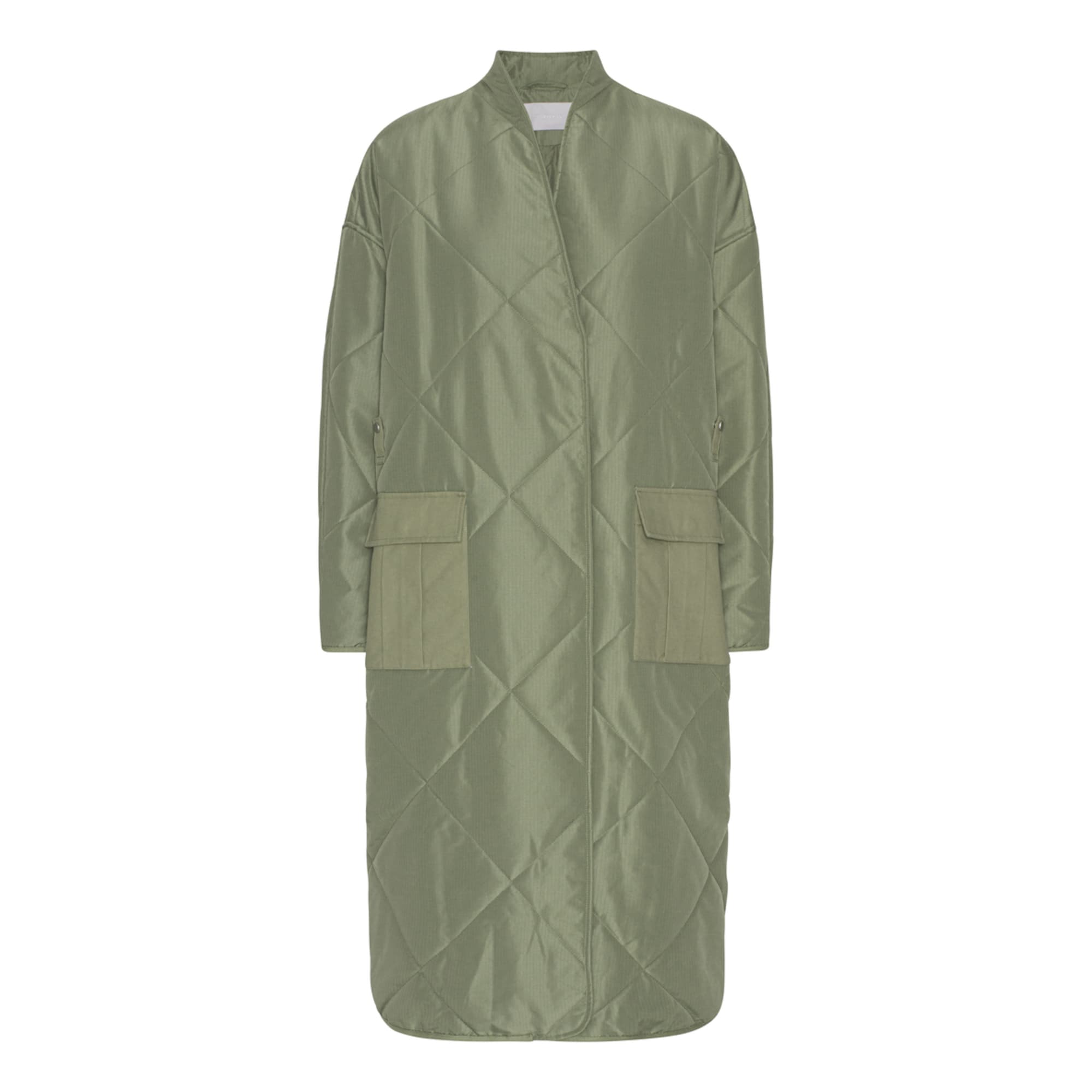 2NDDAY Demisezoninis paltas 'Castor' rusvai žalia / alyvuogių spalva