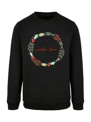 F4NT4STIC Sweatshirt ‘Winter Time’ Groen / Rood / Zwart / Wit