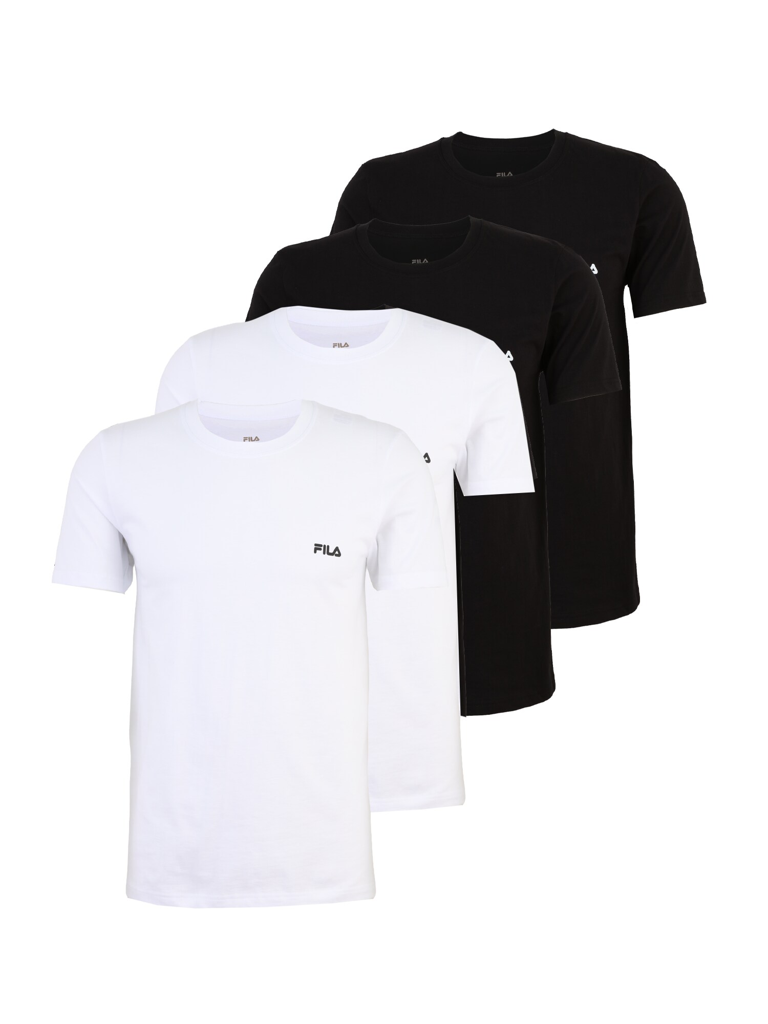 FILA Tricou  negru / alb