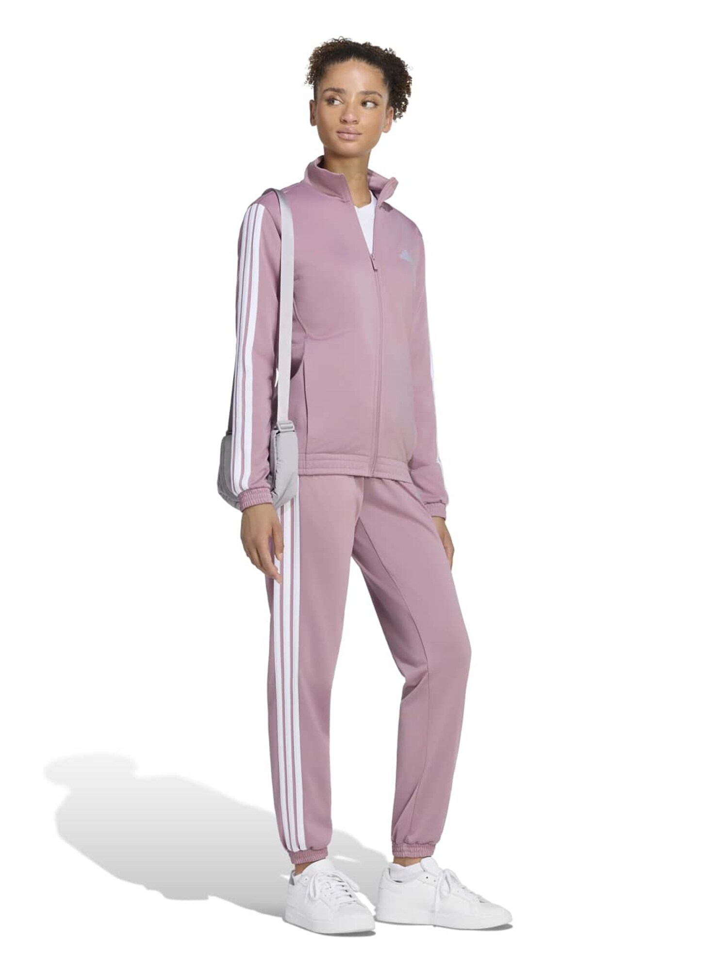 ADIDAS SPORTSWEAR Pantalón deportivo  malva / blanco – imagen 4