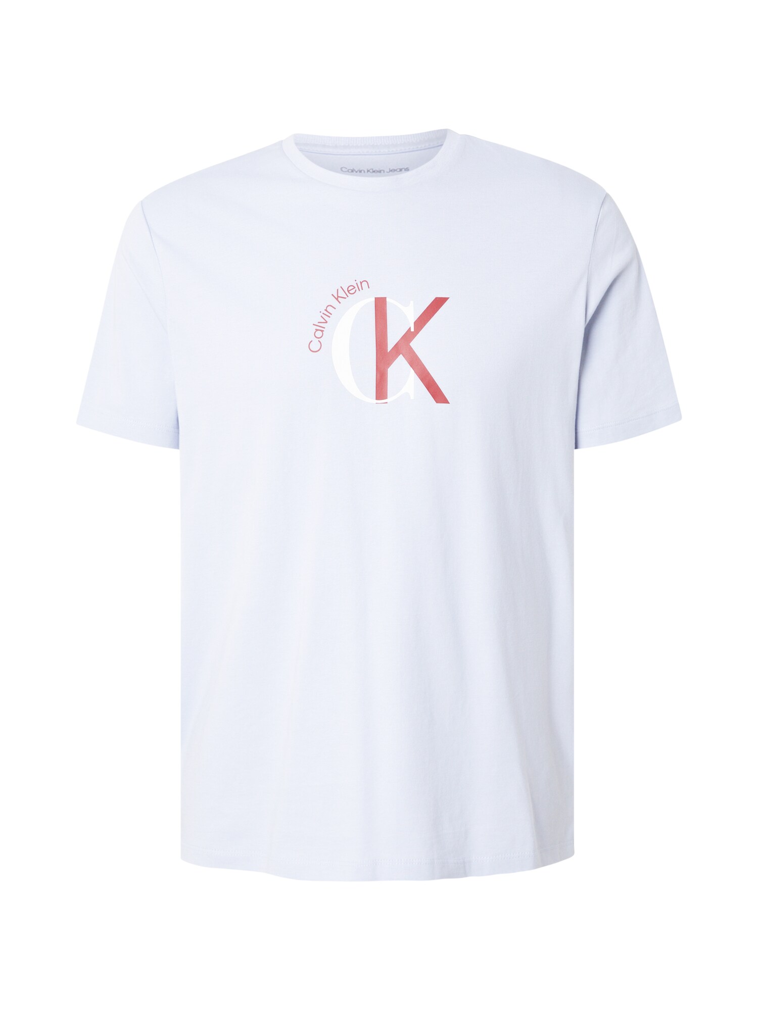 Calvin Klein Jeans Tricou  mov pastel / roșu / alb