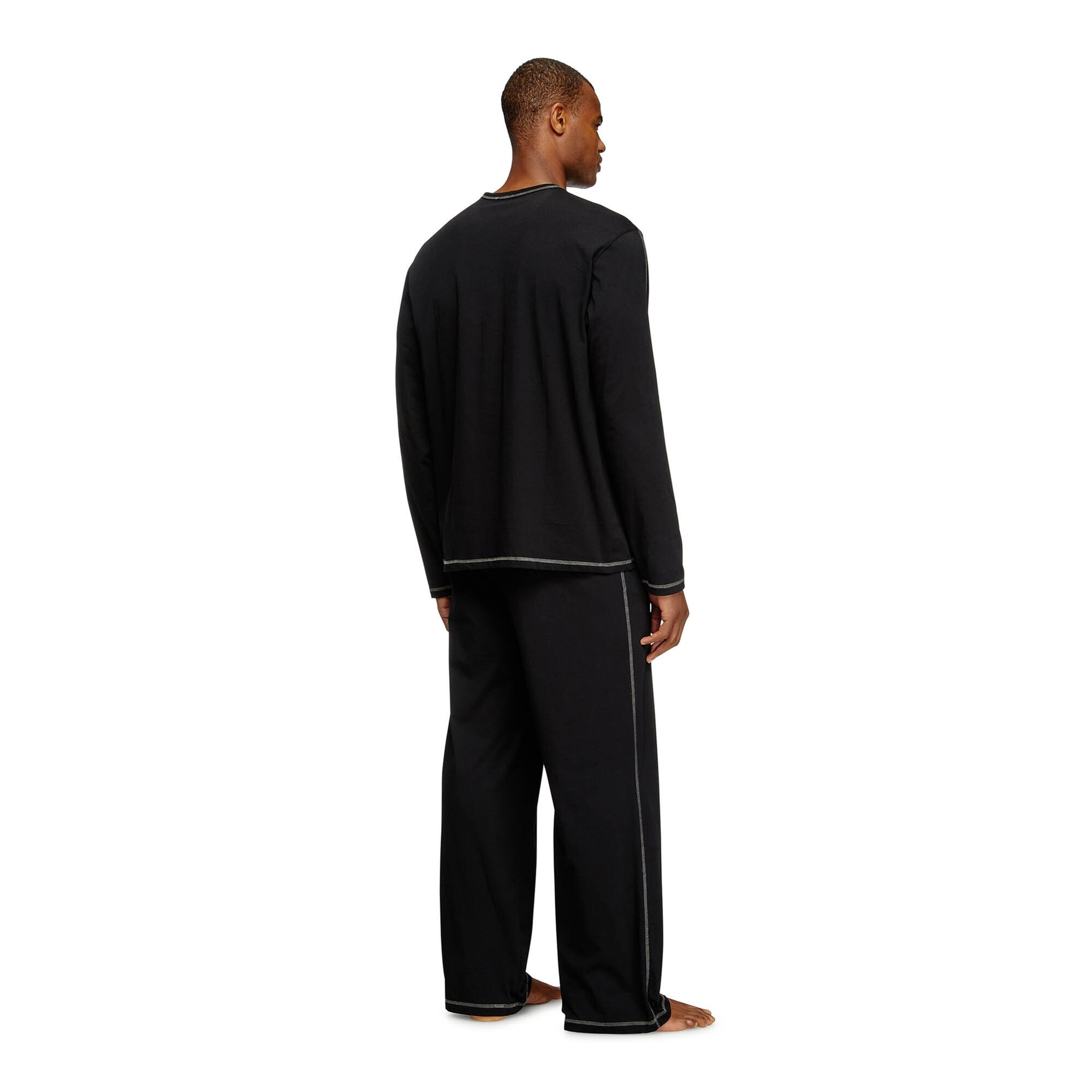 DIESEL Pijama largo 'NOLAN' rojo / negro / blanco – imagen 3