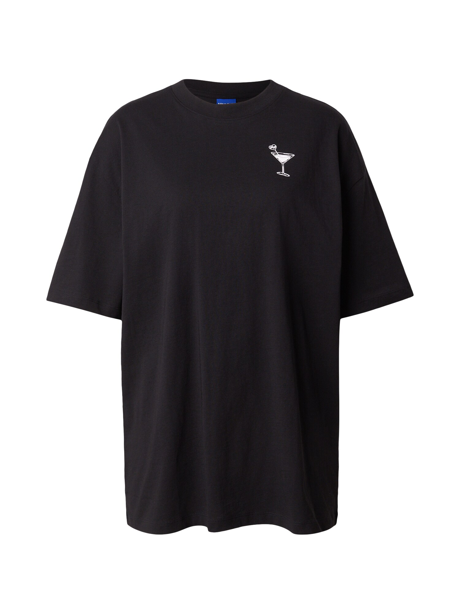 HUGO Camiseta  negro / blanco