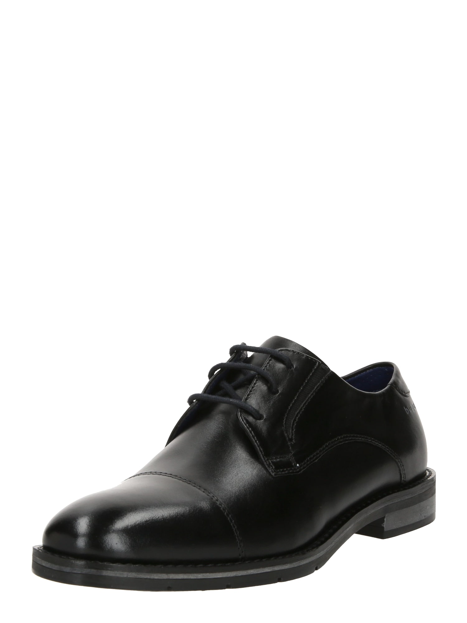 bugatti Обувки с връзки 'Laziano Comfort'  нощно синьо / черно