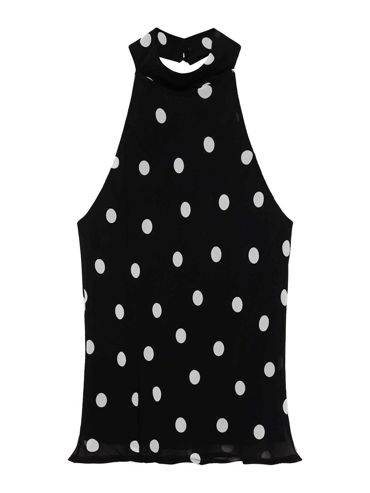 Pull&Bear Top  negru / alb