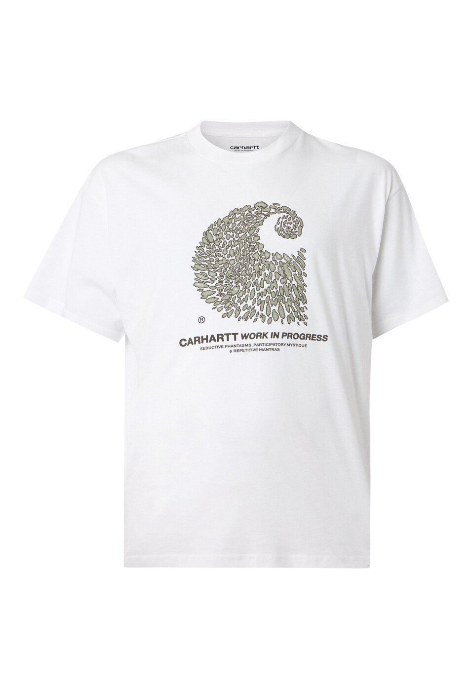 T-shirt 'Entrance' mörkbrun / khaki