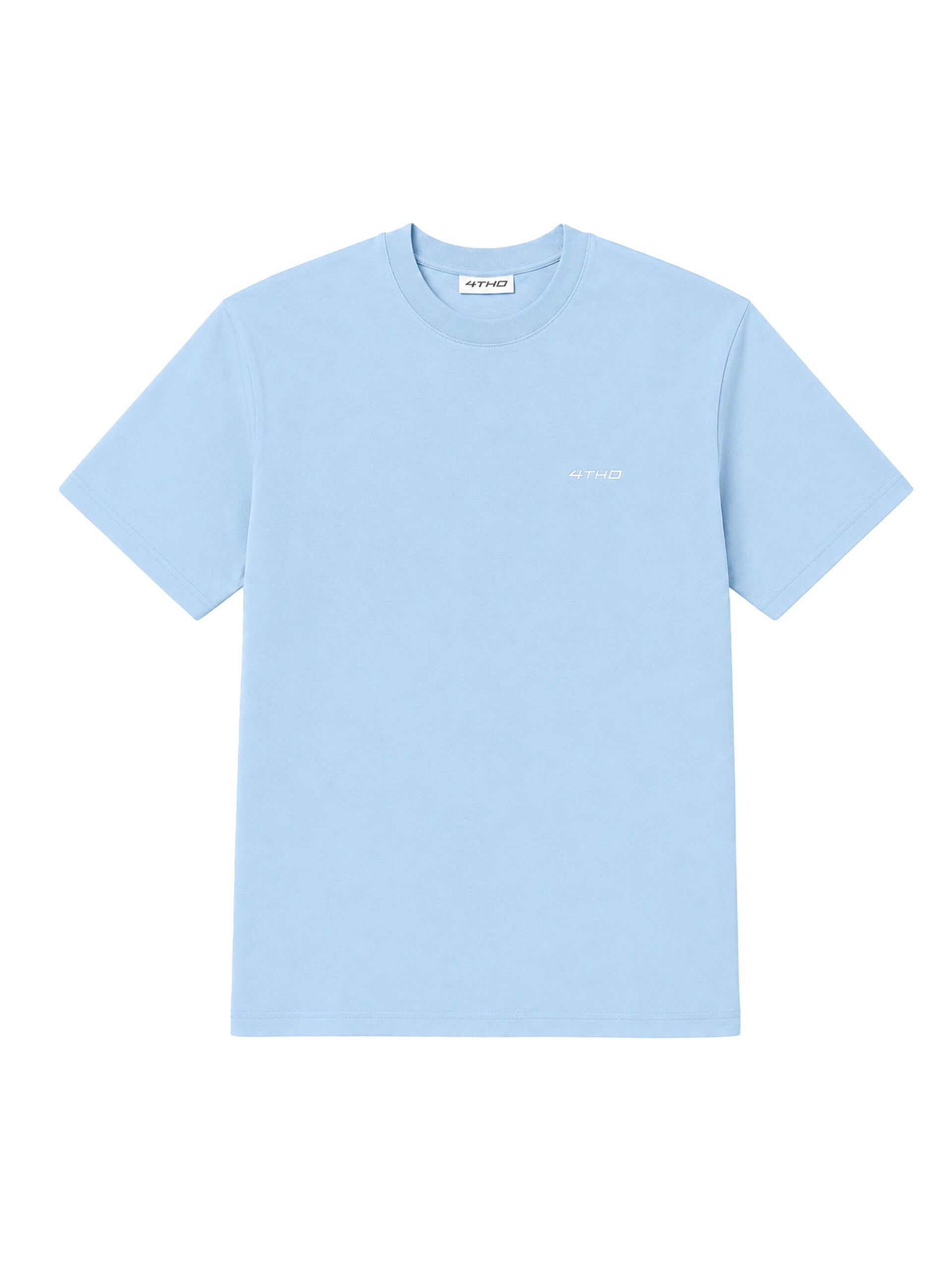 4thD T-shirt 'Slim Fit Tee Sky Blue' dam
