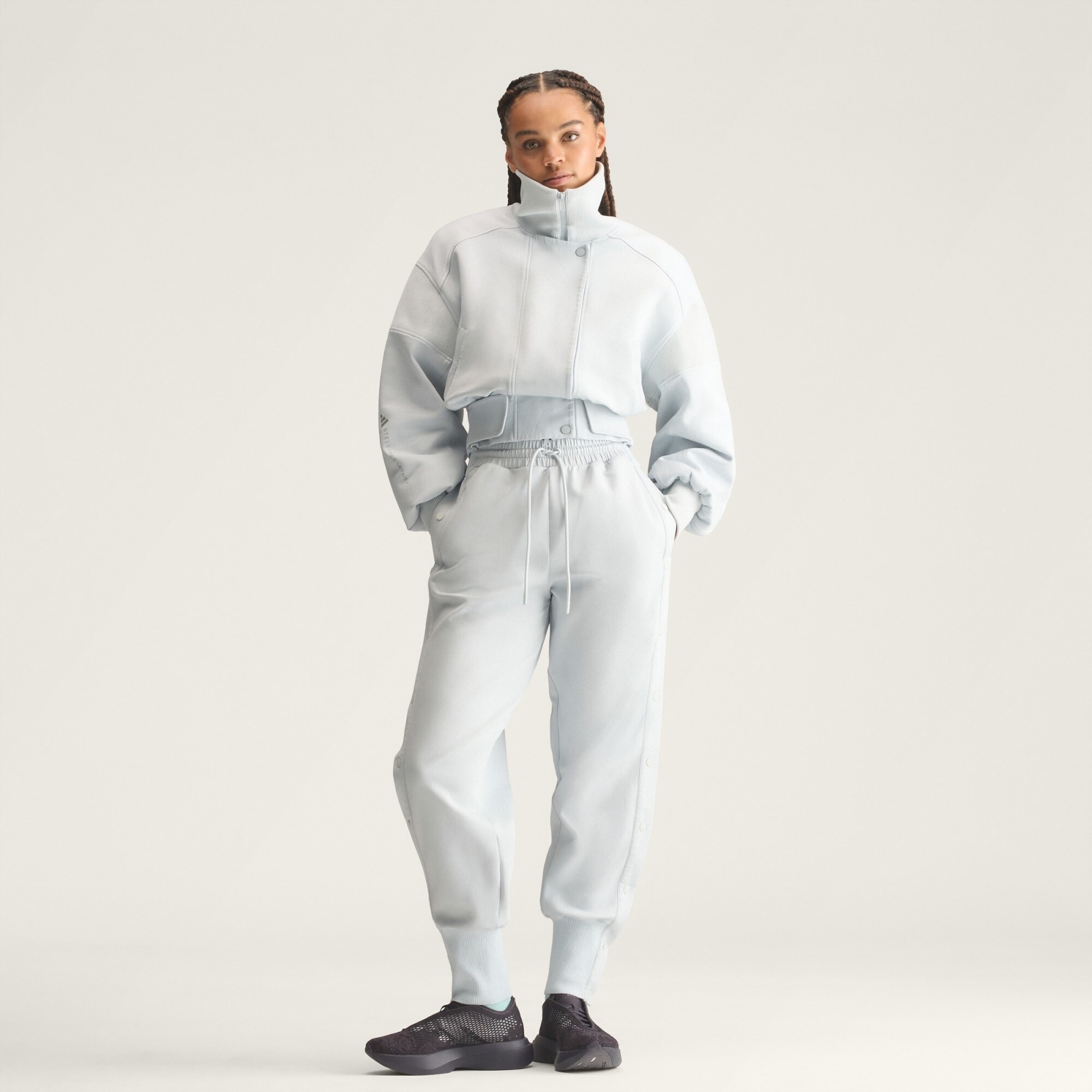 ADIDAS BY STELLA MCCARTNEY Chaqueta deportiva 'Stadium' gris – imagen 3