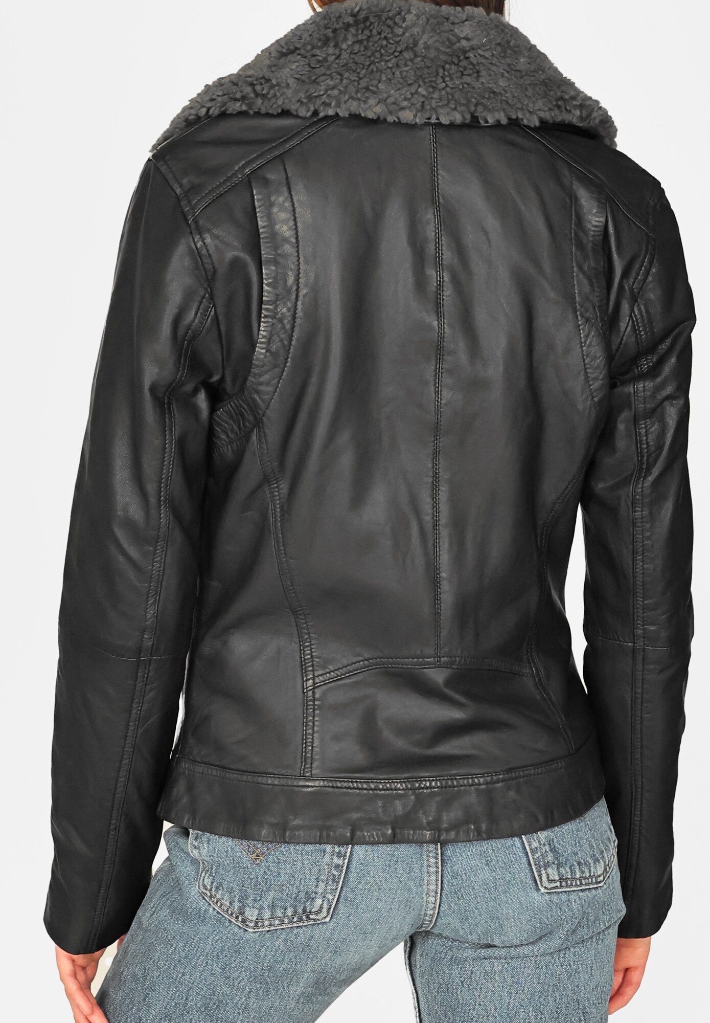 Thumbnail - Lederjacke mit weichem Kragen ' 3102136 '