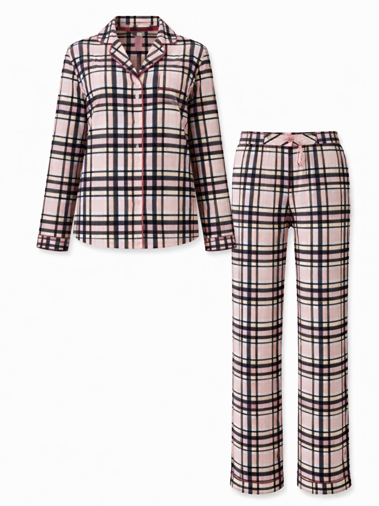 LEAFLETIC Pijama 'Leafletic Women’s Night Wear Long set'  crema