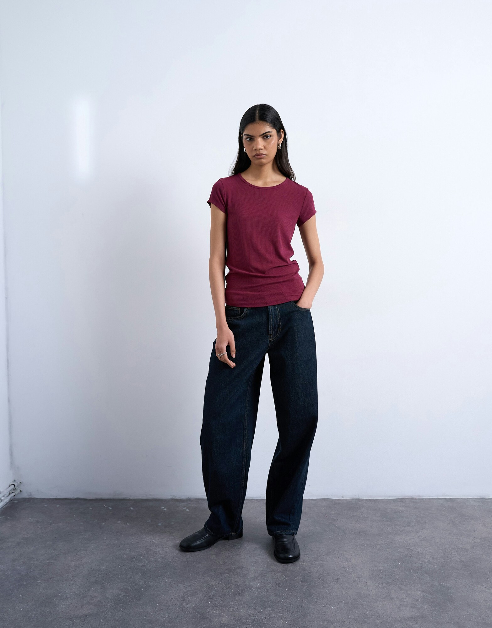 TOPSHOP Tričko 'PREMIUM'  bordová (obrázok 5)